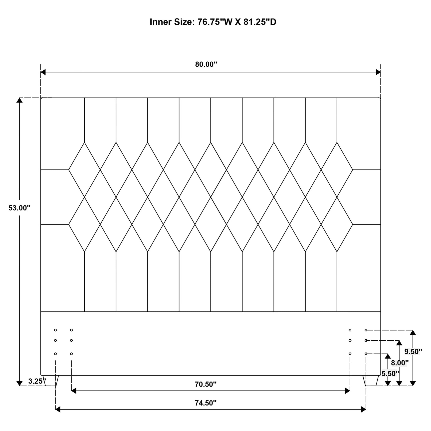 Chloe Upholstered Eastern King Panel Headboard Oatmeal - Tampa Furniture Outlet