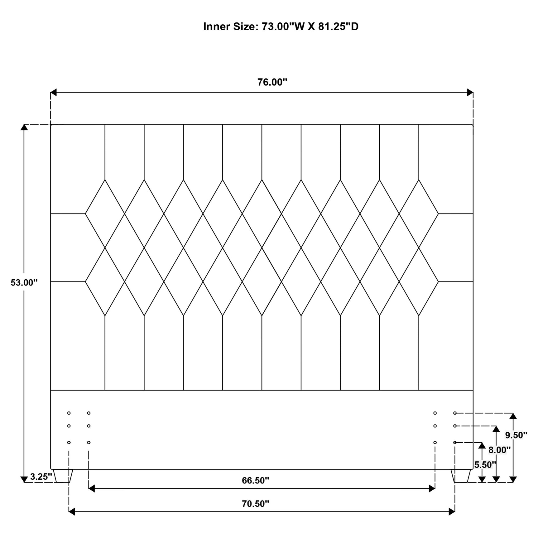 Chloe Upholstered California King Panel Headboard Oatmeal - Tampa Furniture Outlet