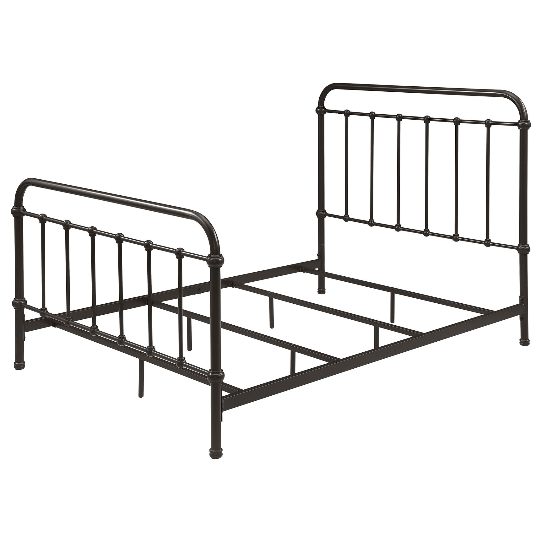 Livingston Metal Full Open Frame Bed Dark Bronze - Tampa Furniture Outlet