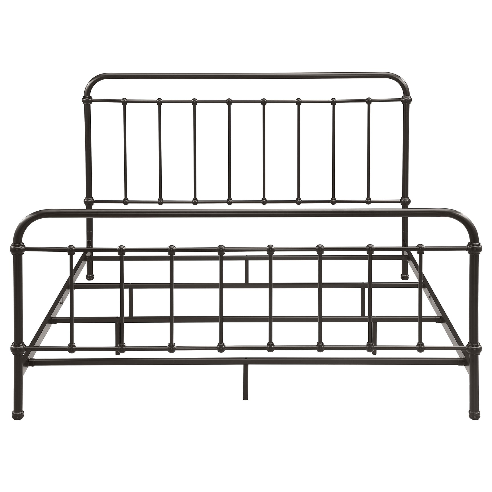 Livingston Metal Eastern King Open Frame Bed Dark Bronze - Tampa Furniture Outlet