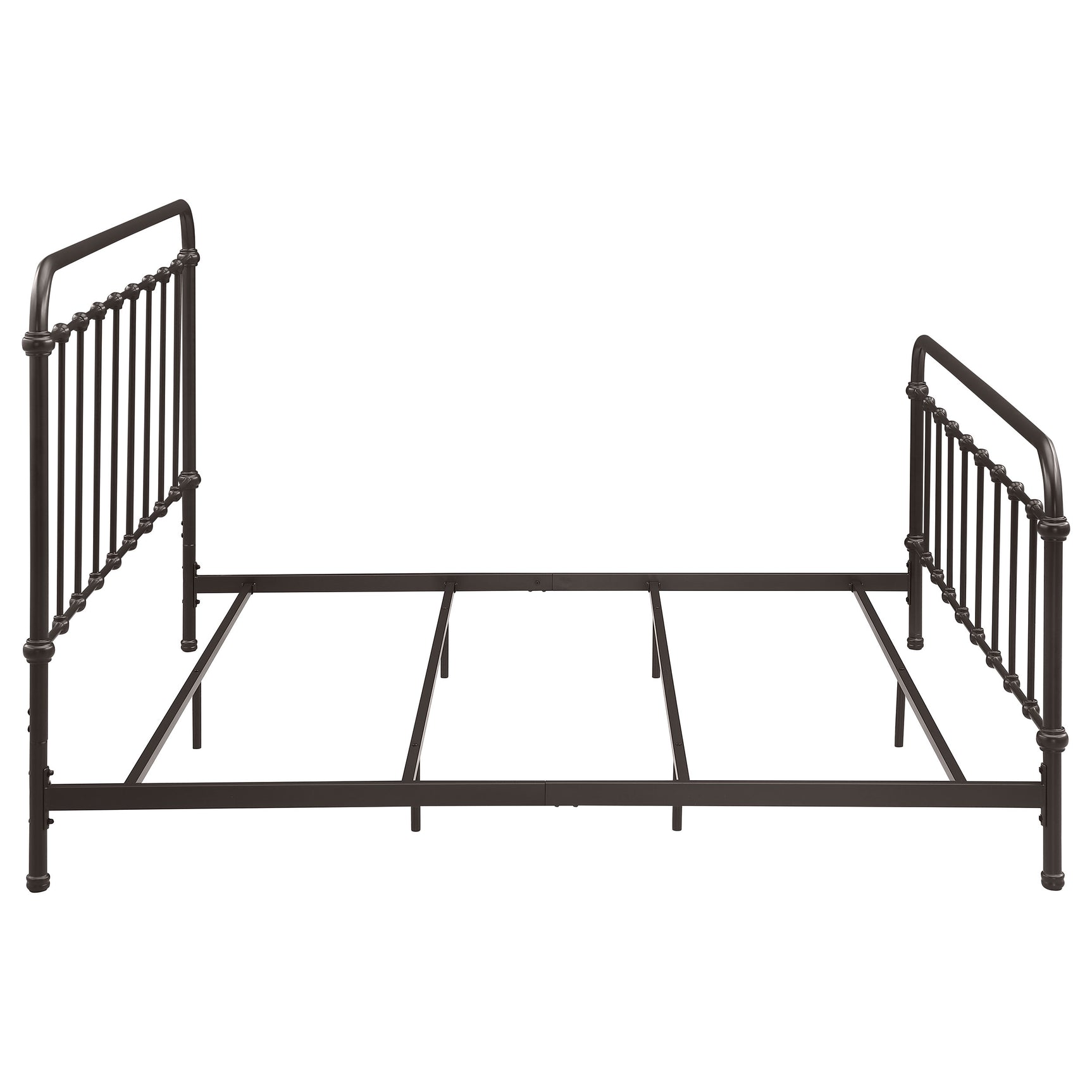 Livingston Metal Eastern King Open Frame Bed Dark Bronze - Tampa Furniture Outlet