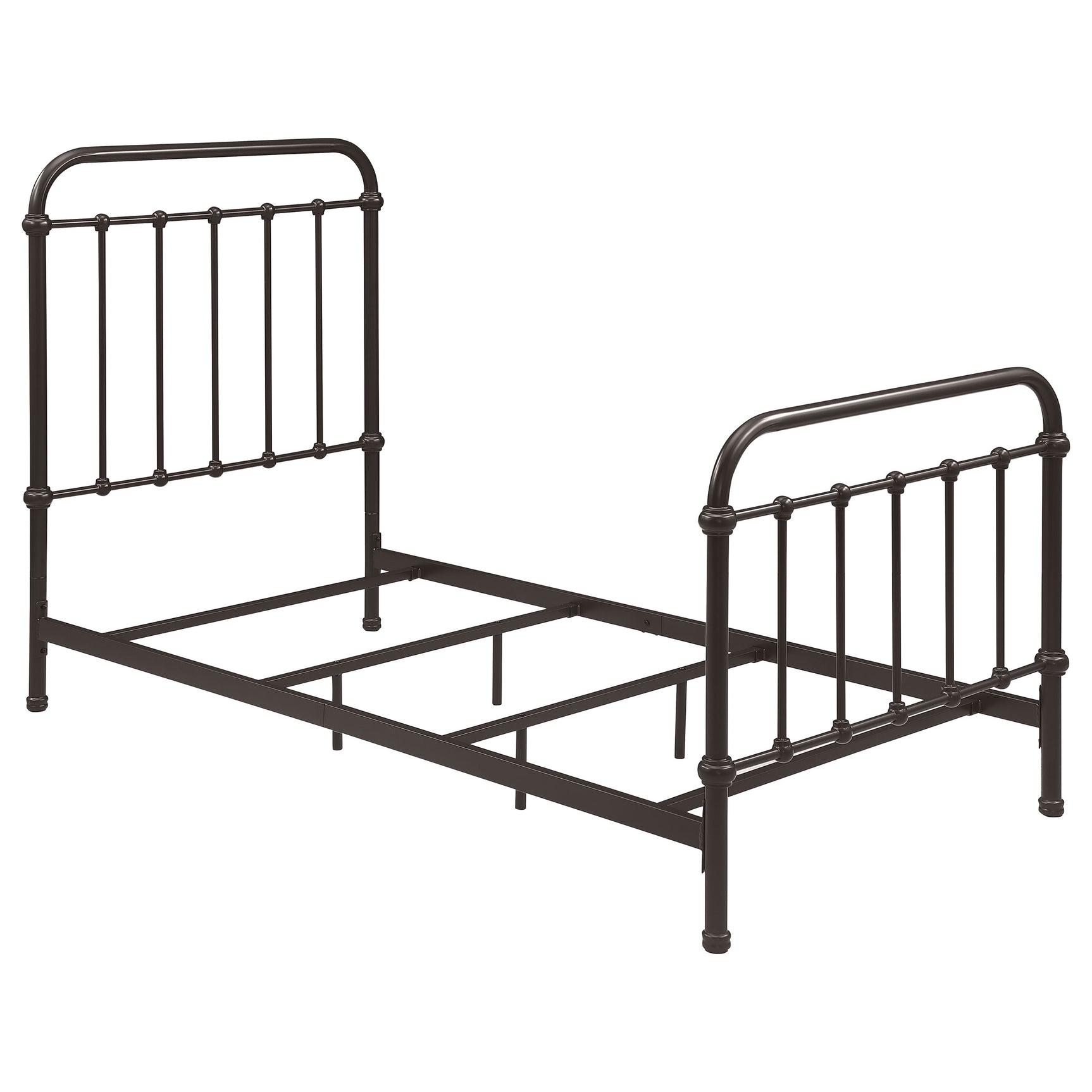 Tampa Furniture Outlet - Coaster - Livingston Metal Twin Open Frame Bed Dark Bronze - 300399T