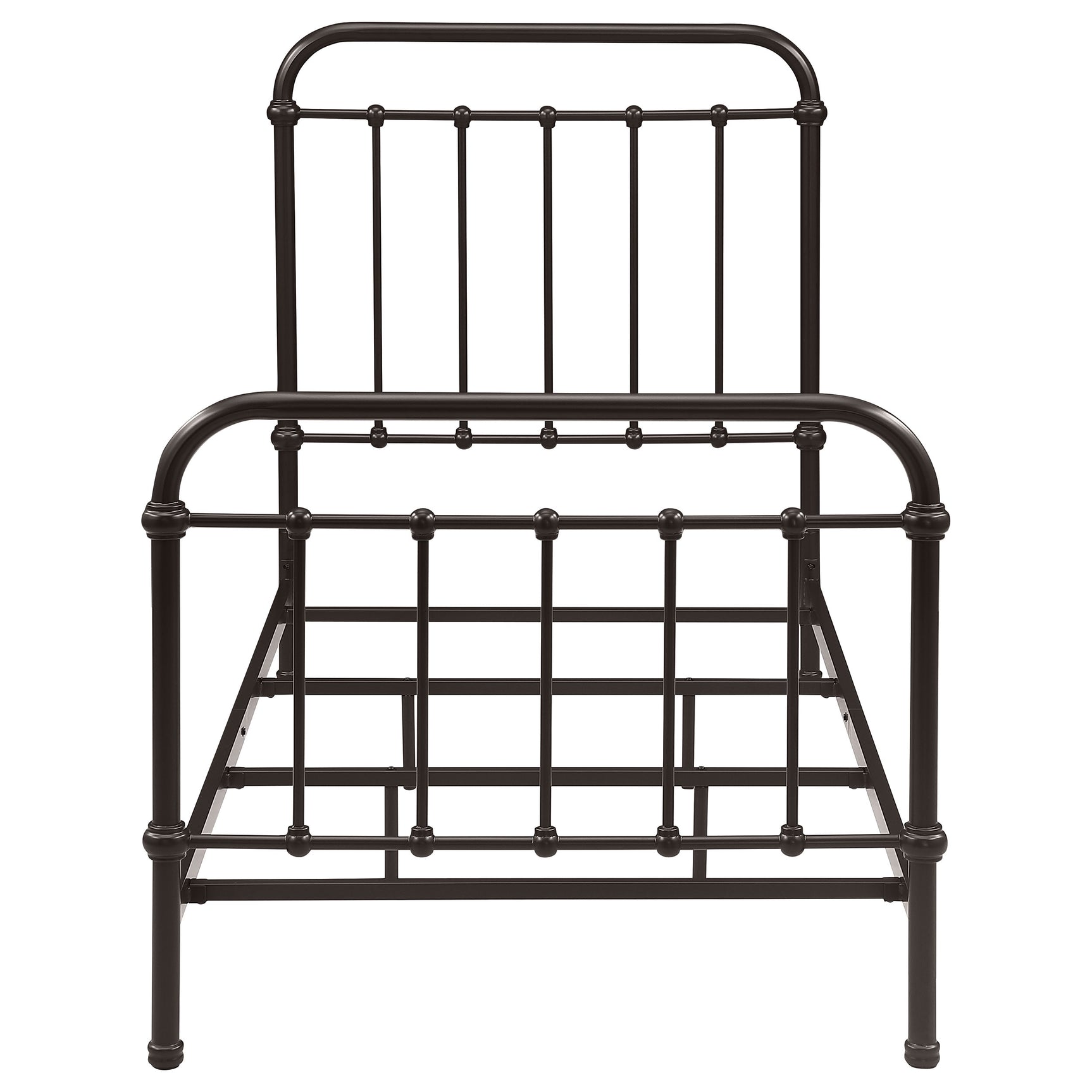 Livingston Metal Twin Open Frame Bed Dark Bronze - Tampa Furniture Outlet