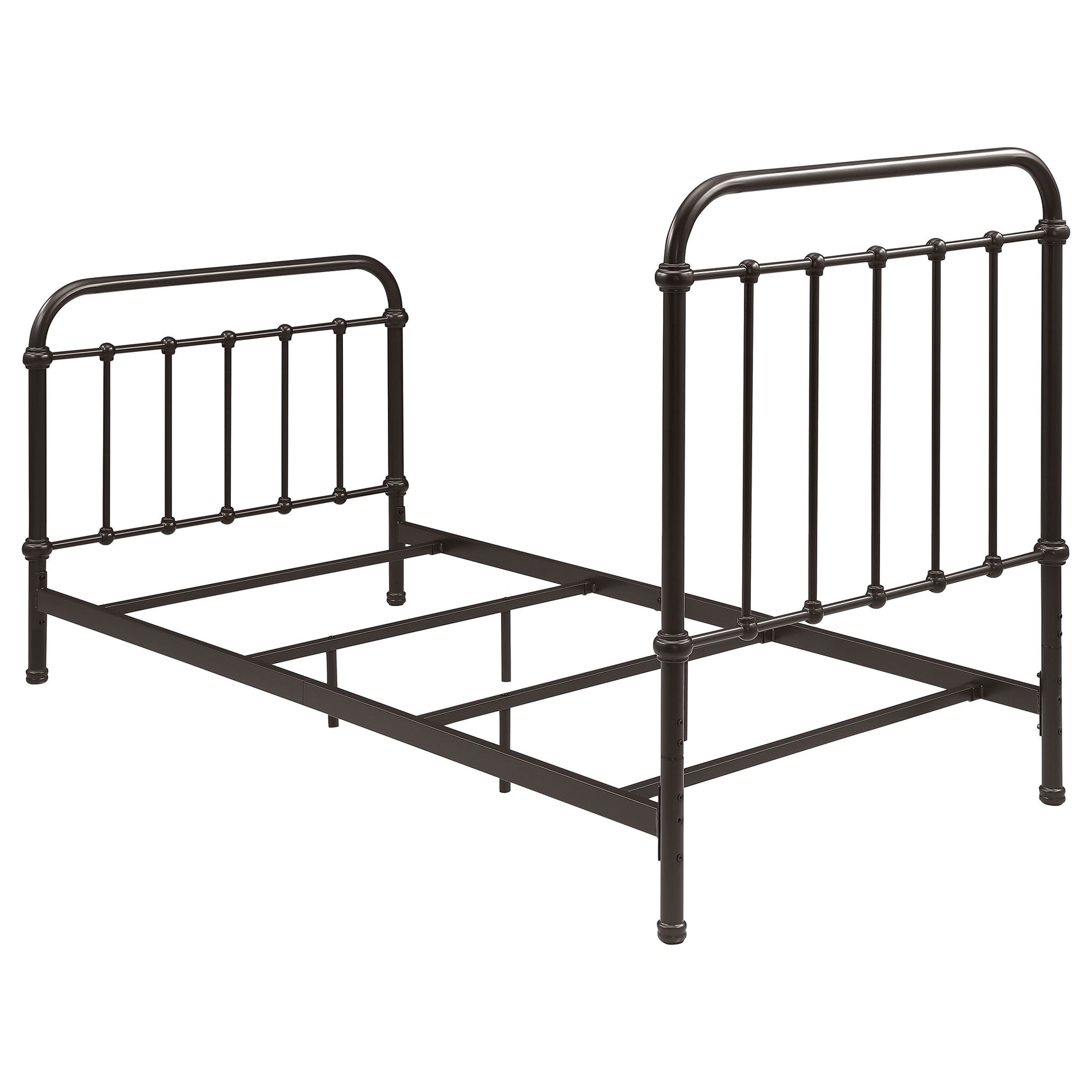 Livingston Metal Twin Open Frame Bed Dark Bronze - Tampa Furniture Outlet