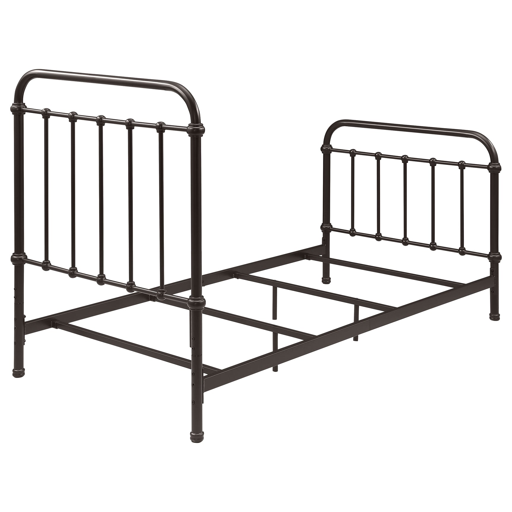 Livingston Metal Twin Open Frame Bed Dark Bronze - Tampa Furniture Outlet