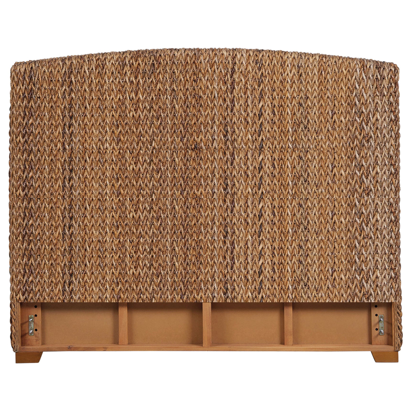 Laughton Woven Banana Leaf Queen Panel Headboard Amber - Tampa Furniture Outlet