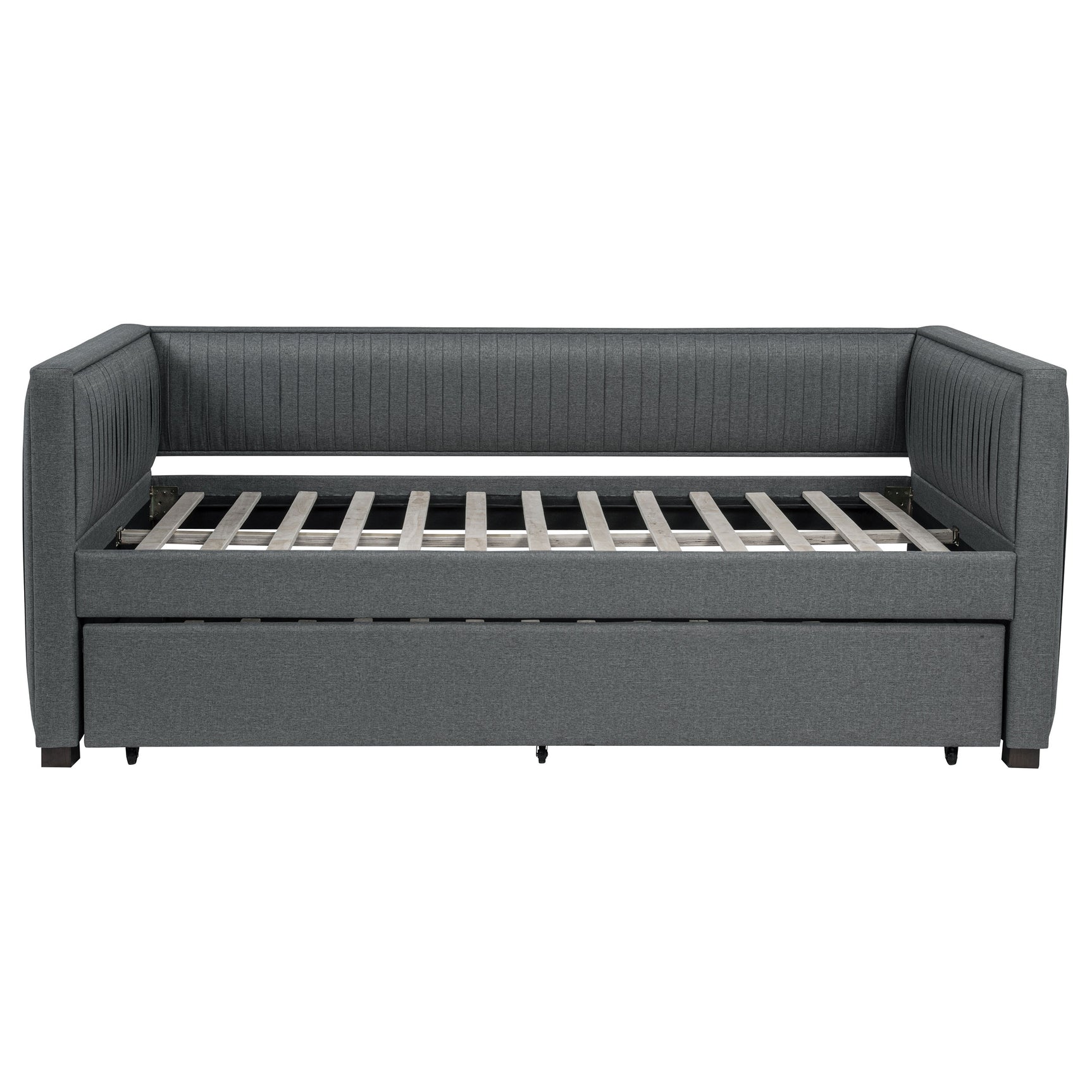 Brodie Upholstered Twin Daybed with Trundle Grey - Tampa Furniture Outlet