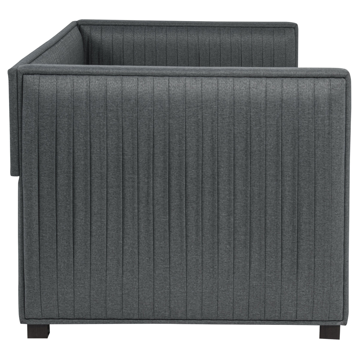 Brodie Upholstered Twin Daybed with Trundle Grey