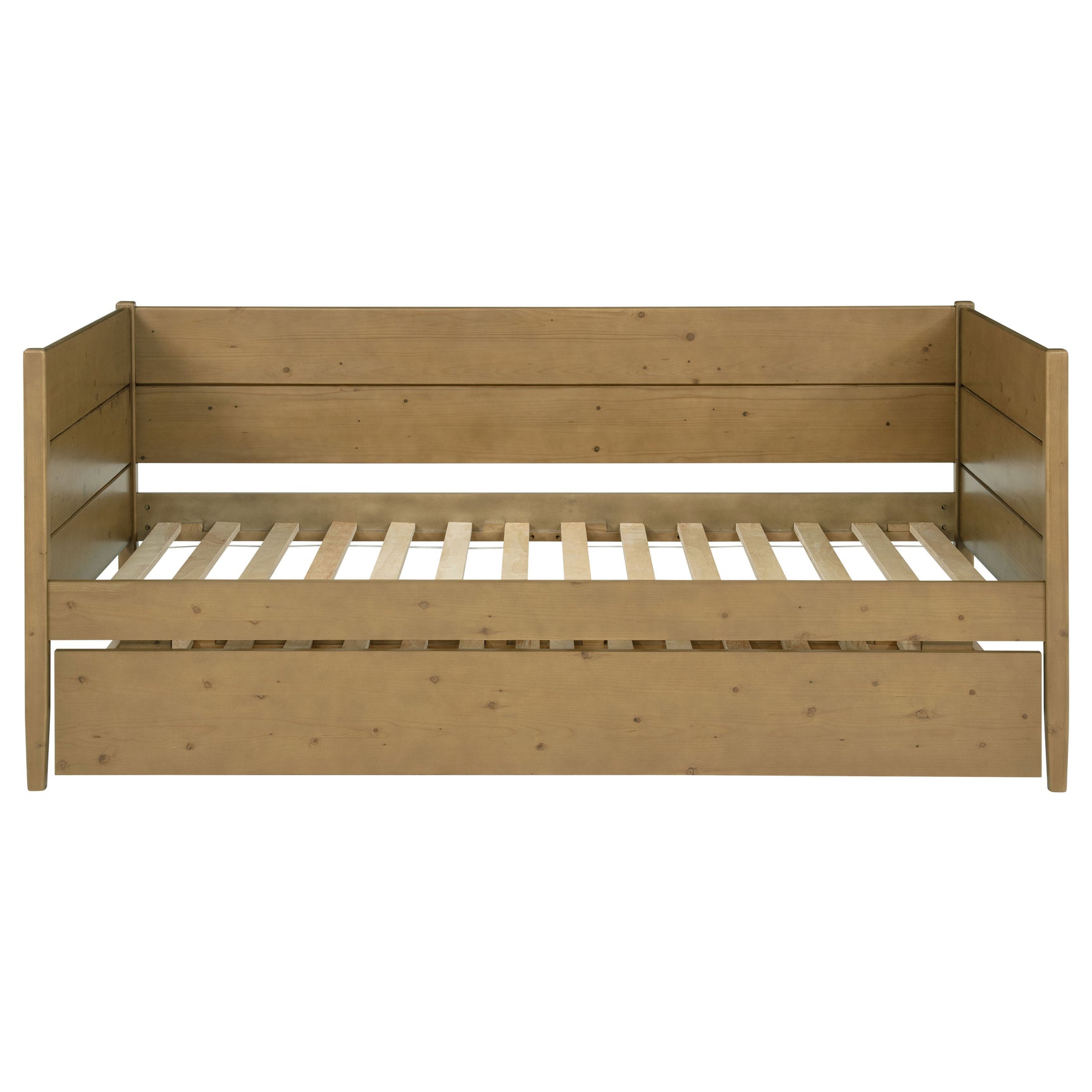 Calinda Wood Twin Daybed With Trundle Natural - Tampa Furniture Outlet