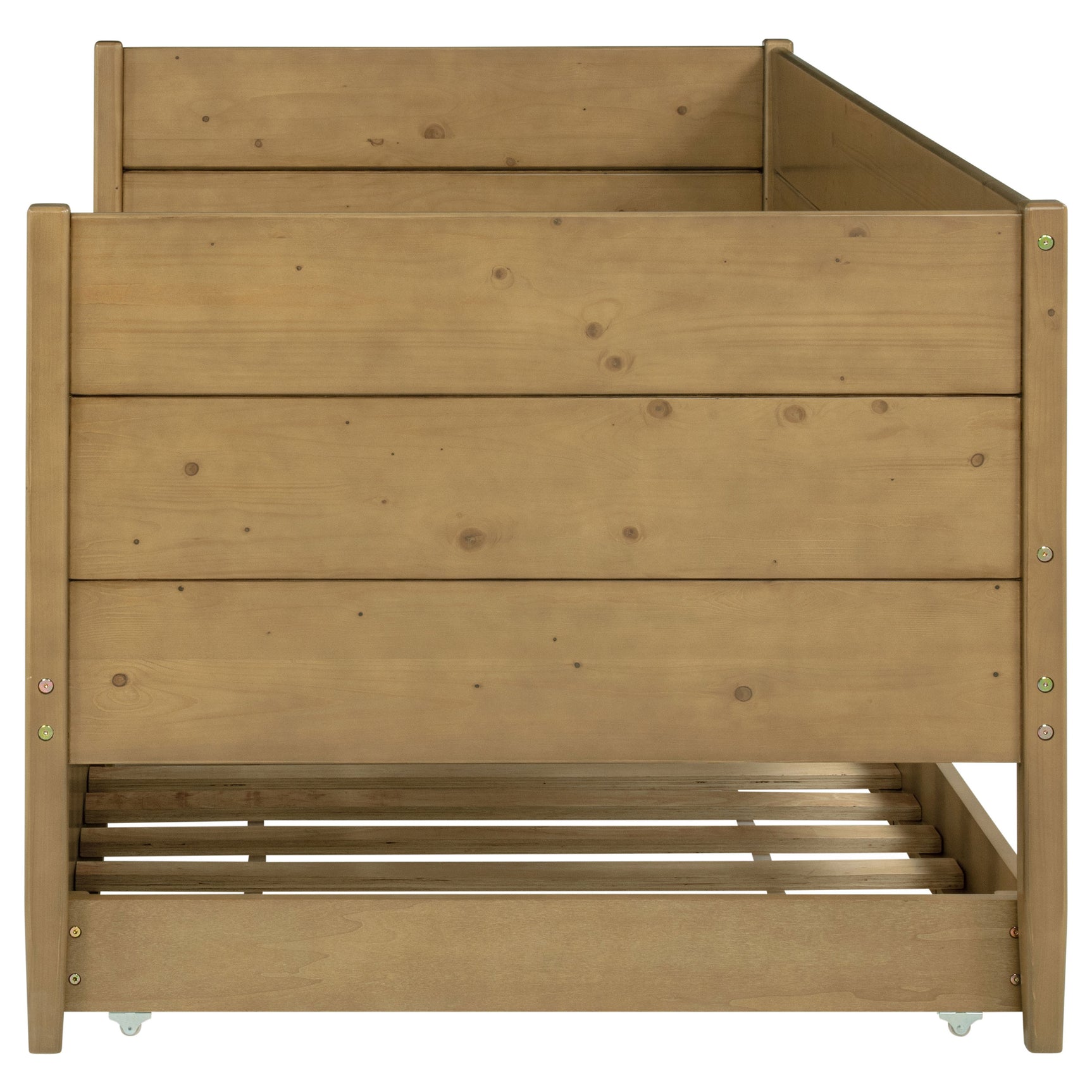 Calinda Wood Twin Daybed With Trundle Natural - Tampa Furniture Outlet