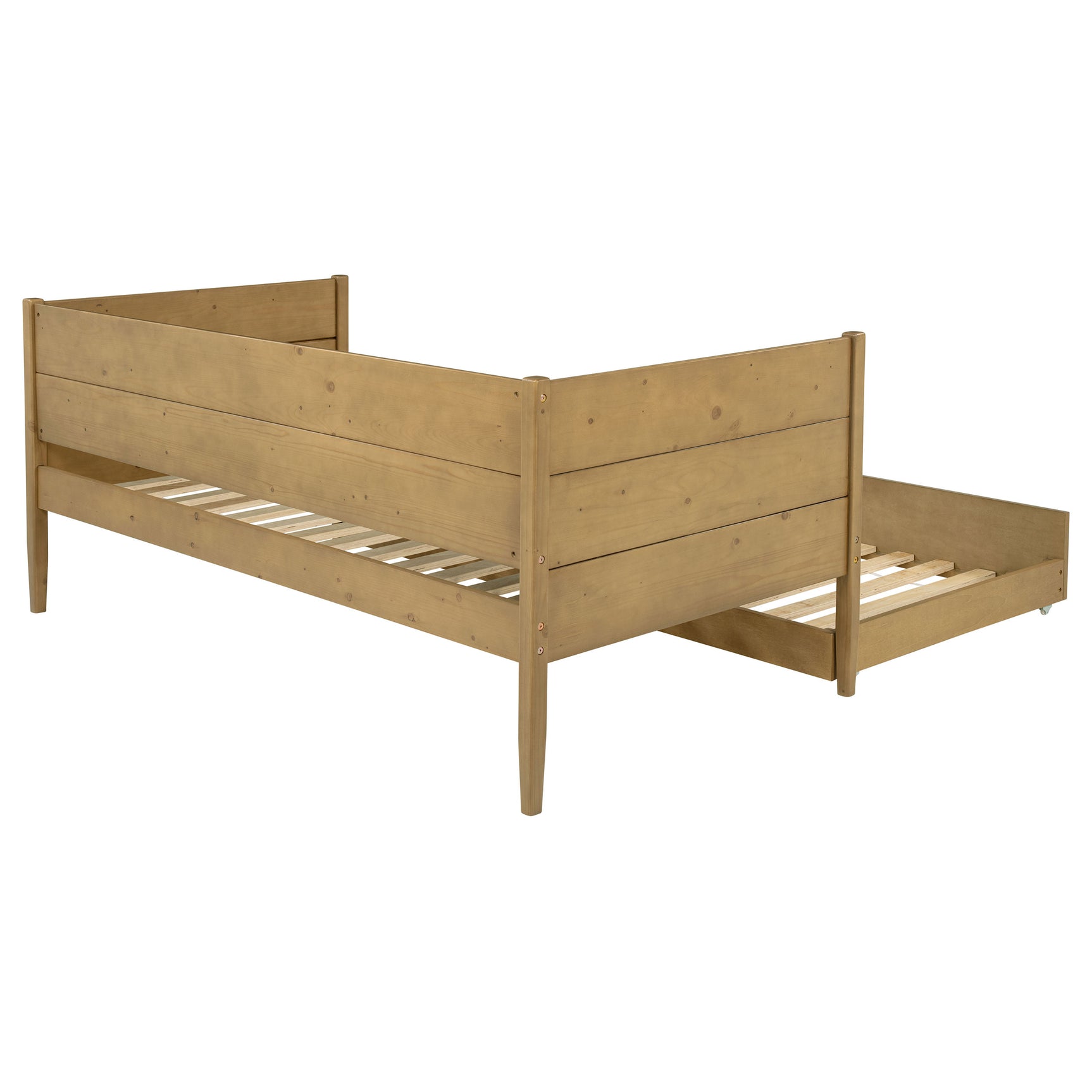 Calinda Wood Twin Daybed With Trundle Natural - Tampa Furniture Outlet