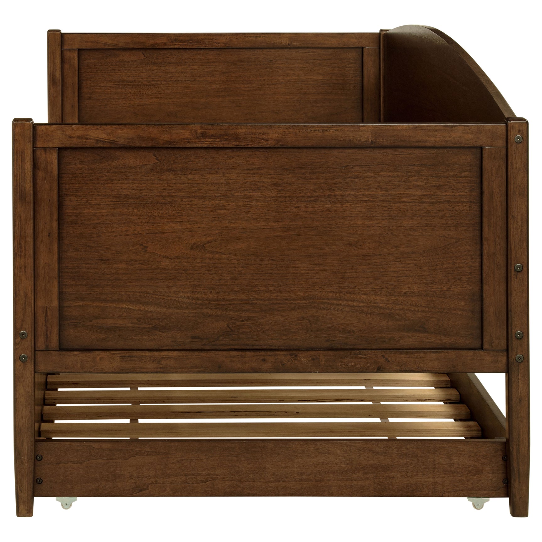 Bozeman Wood Twin Daybed With Trundle Medium Walnut - Tampa Furniture Outlet
