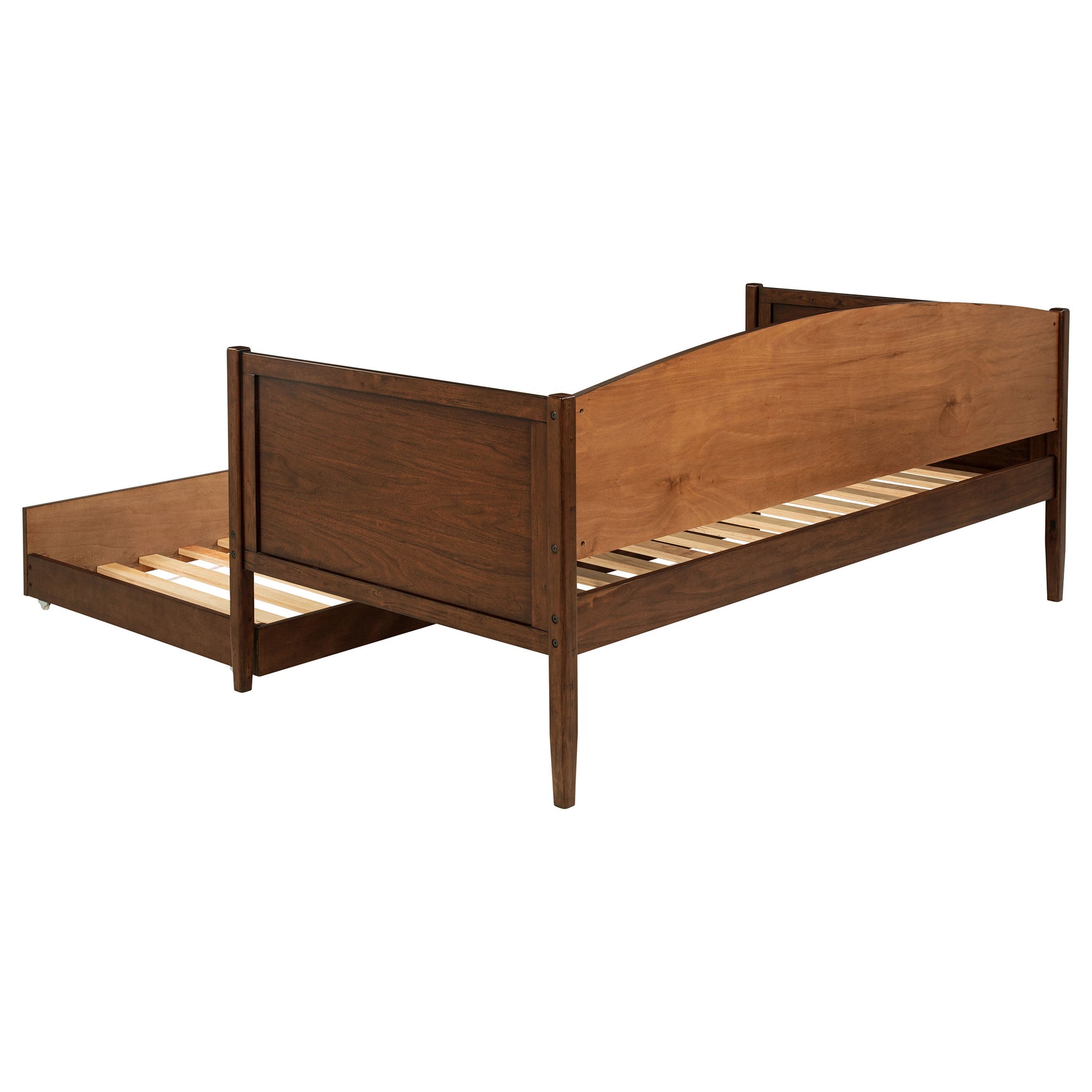 Bozeman Wood Twin Daybed With Trundle Medium Walnut - Tampa Furniture Outlet