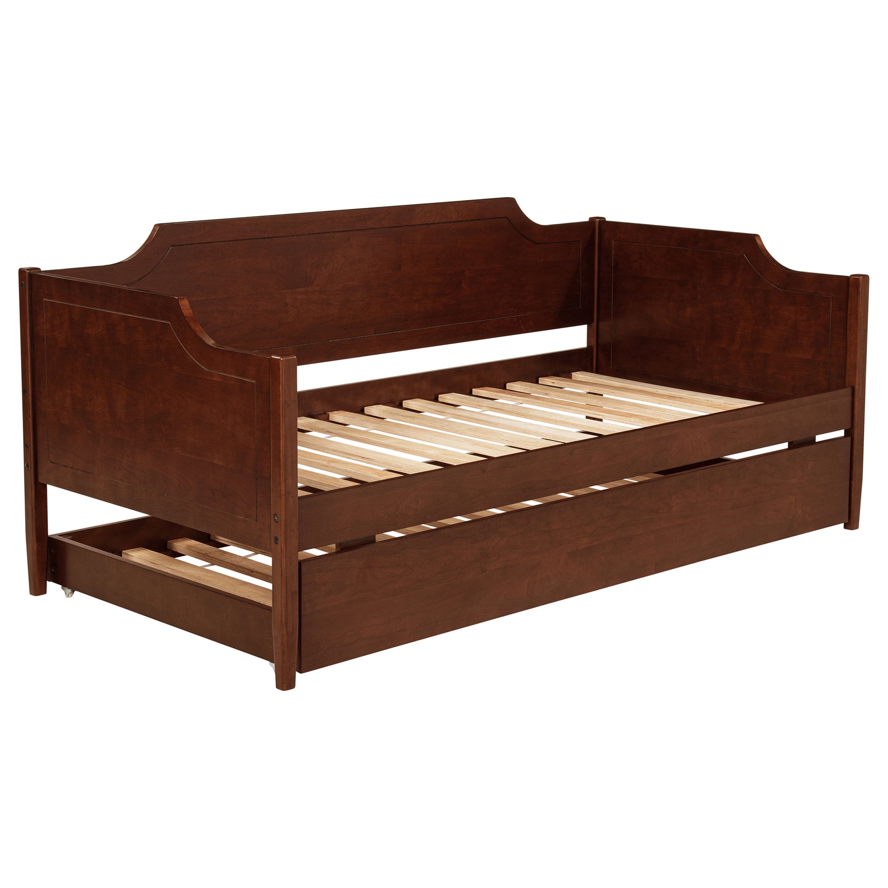 Redding Wood Twin Daybed With Trundle Cherry - Tampa Furniture Outlet