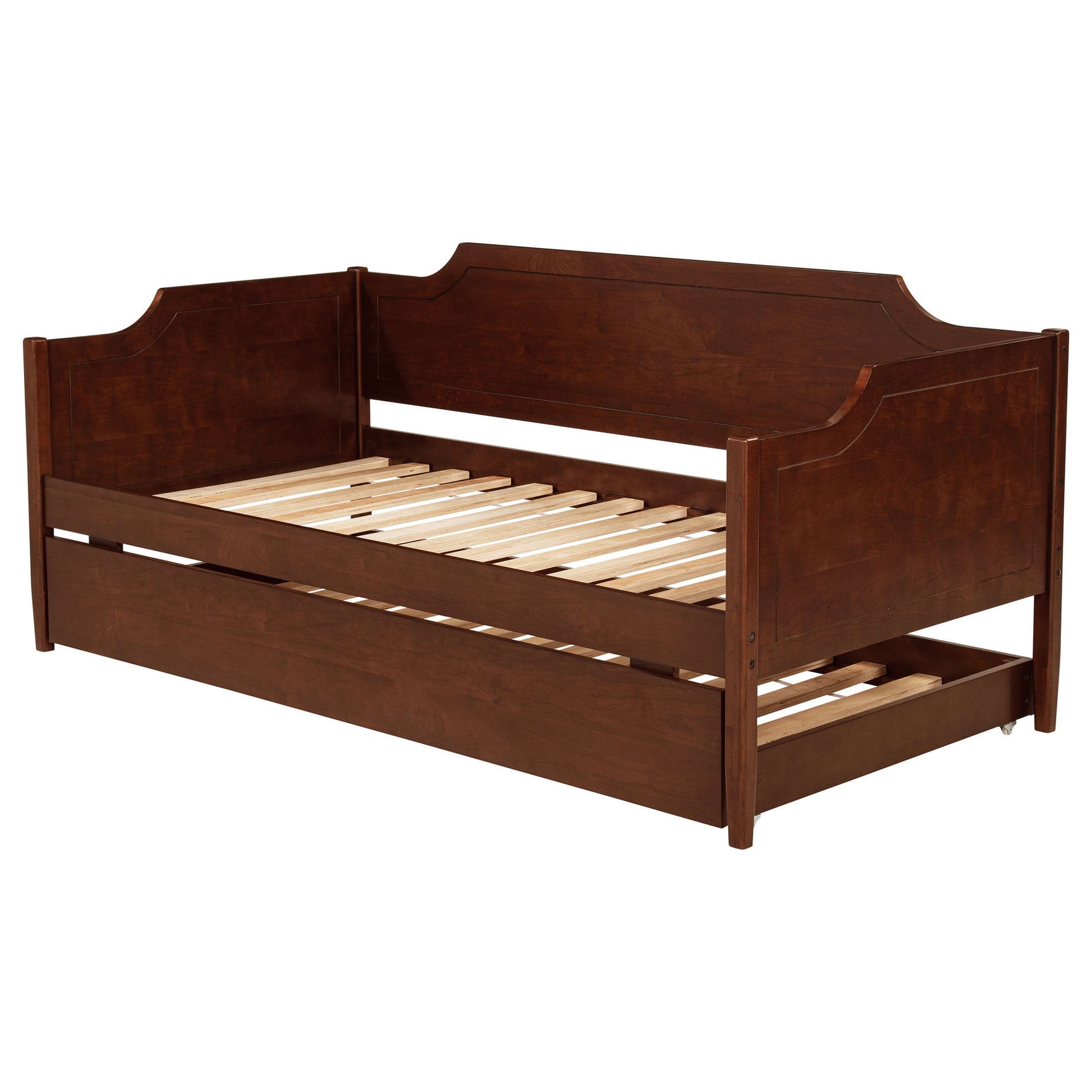 Redding Wood Twin Daybed With Trundle Cherry - Tampa Furniture Outlet