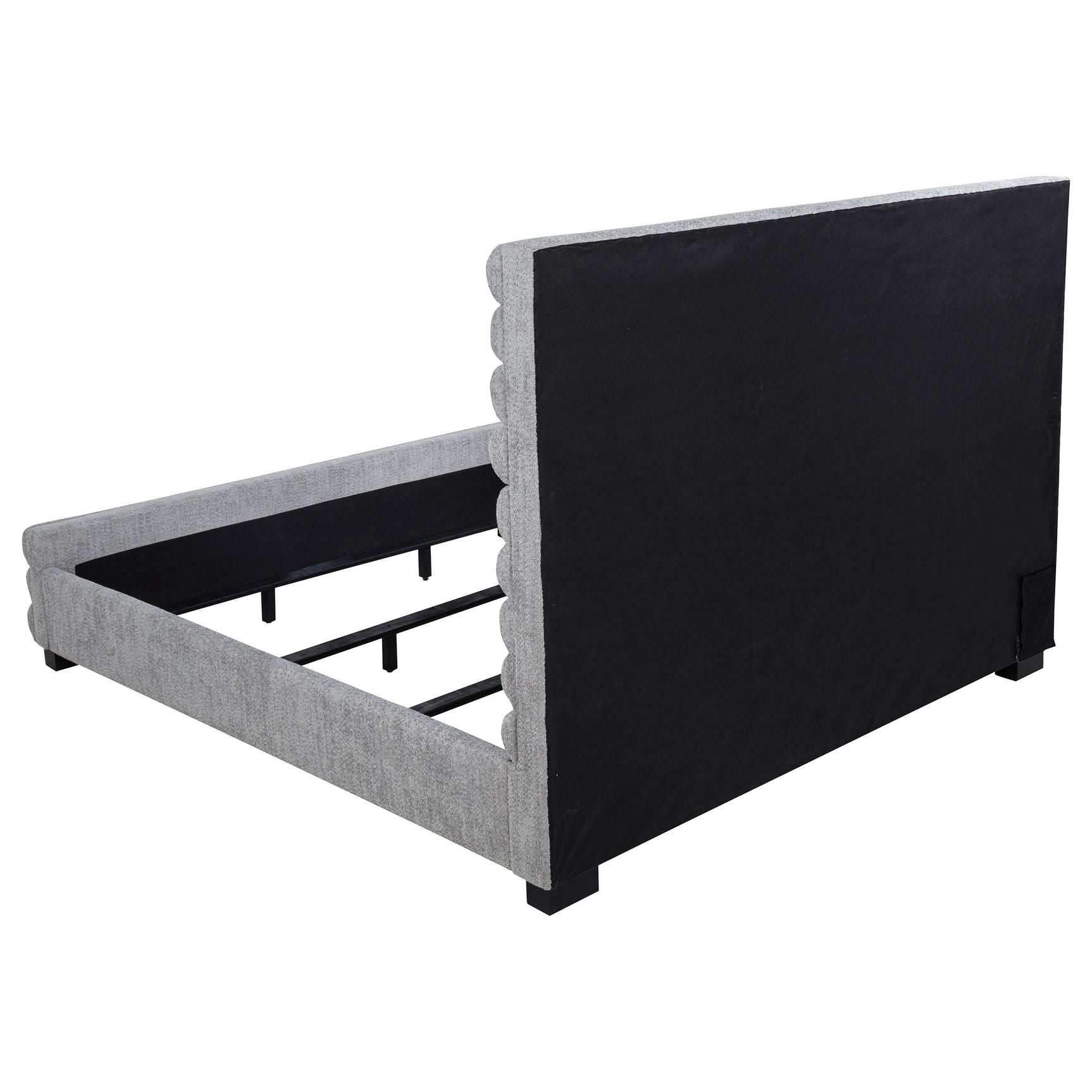 Patricia 58-inch Boucle Upholstered Eastern King Bed Grey - Tampa Furniture Outlet