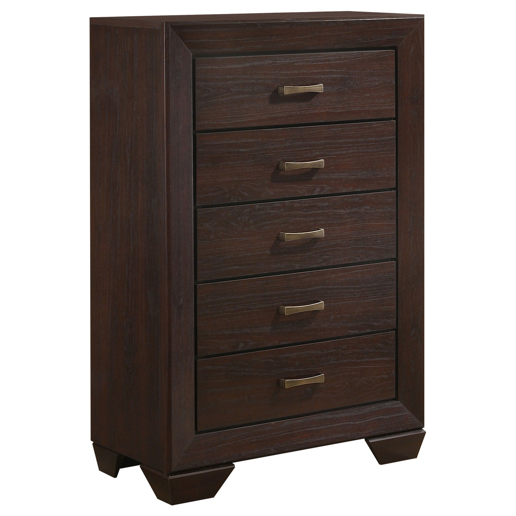 Dorian 5-piece Full Bedroom Set Dark Cocoa - Tampa Furniture Outlet