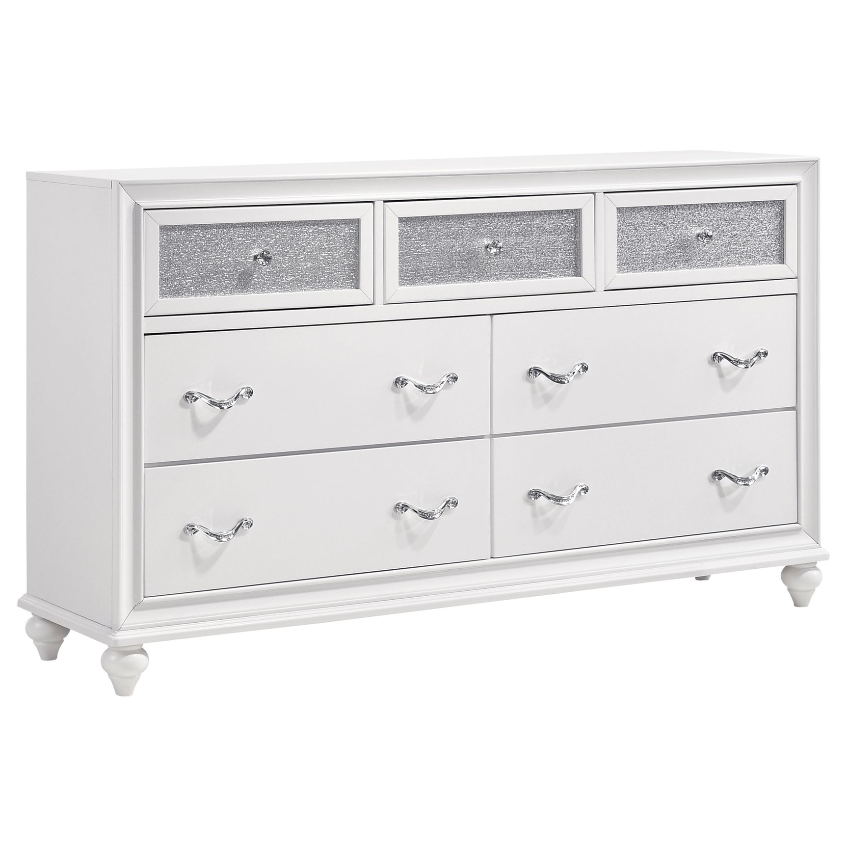 Barzini 5-piece Queen Bedroom Set White - Tampa Furniture Outlet