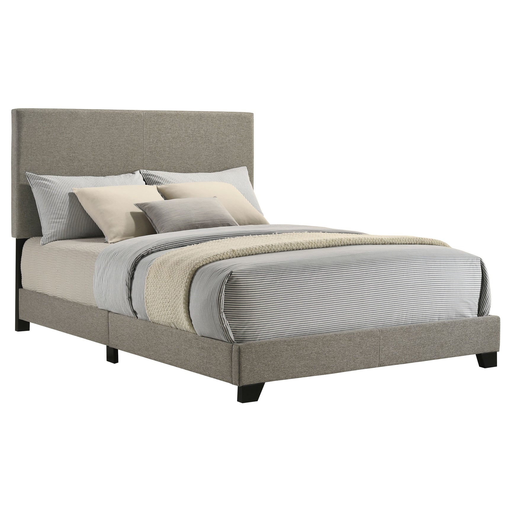 Tampa Furniture Outlet - Coaster - Dorian Fabric Upholstered Full Panel Bed Taupe - 300851F