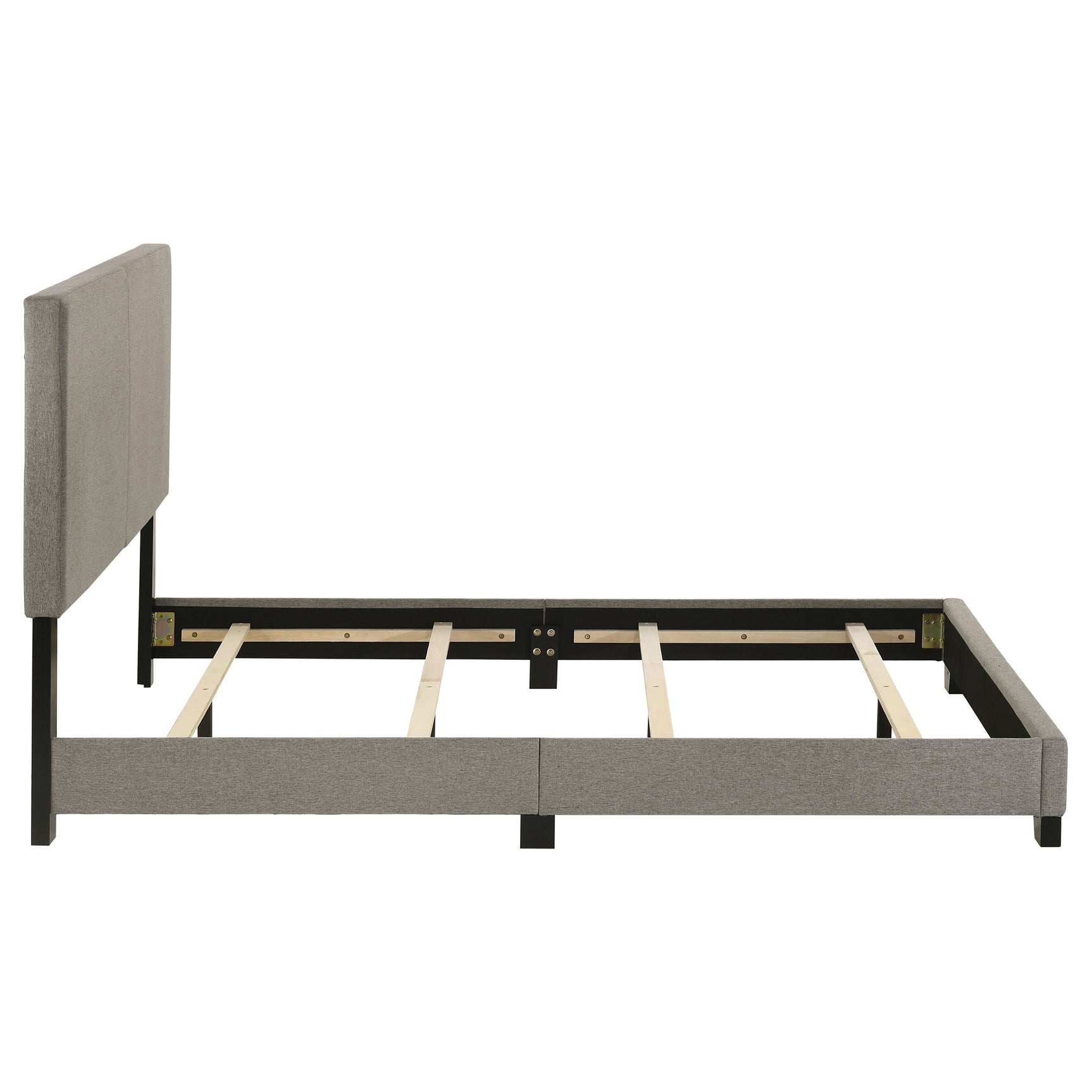 Dorian Fabric Upholstered Full Panel Bed Taupe - Tampa Furniture Outlet