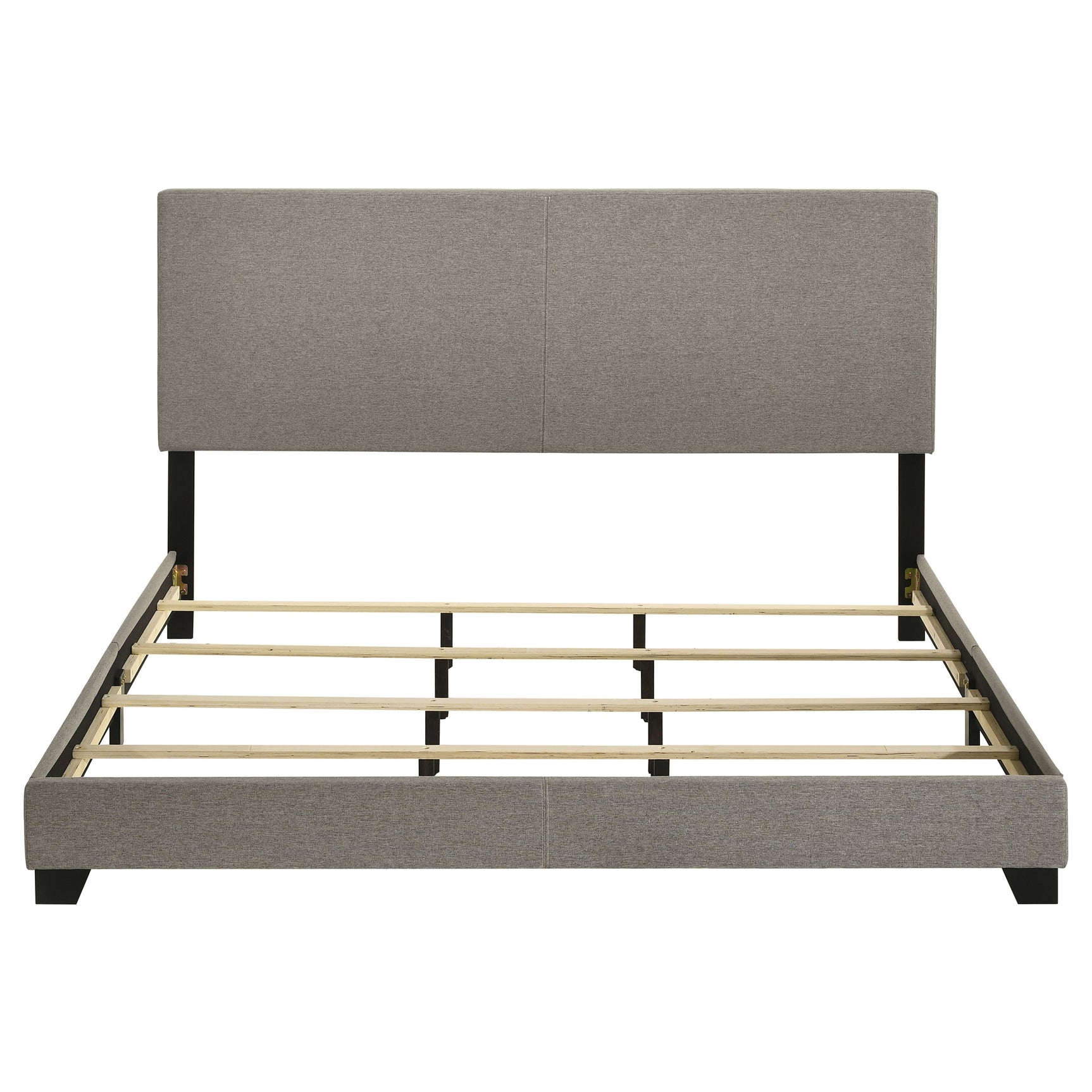 Dorian Fabric Upholstered California King Panel Bed Taupe - Tampa Furniture Outlet