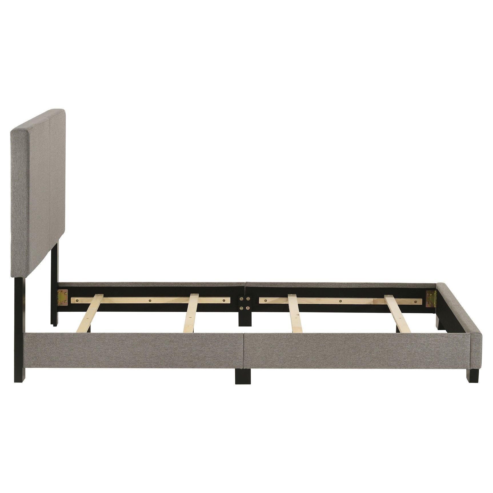 Dorian Fabric Upholstered Twin Panel Bed Taupe - Tampa Furniture Outlet