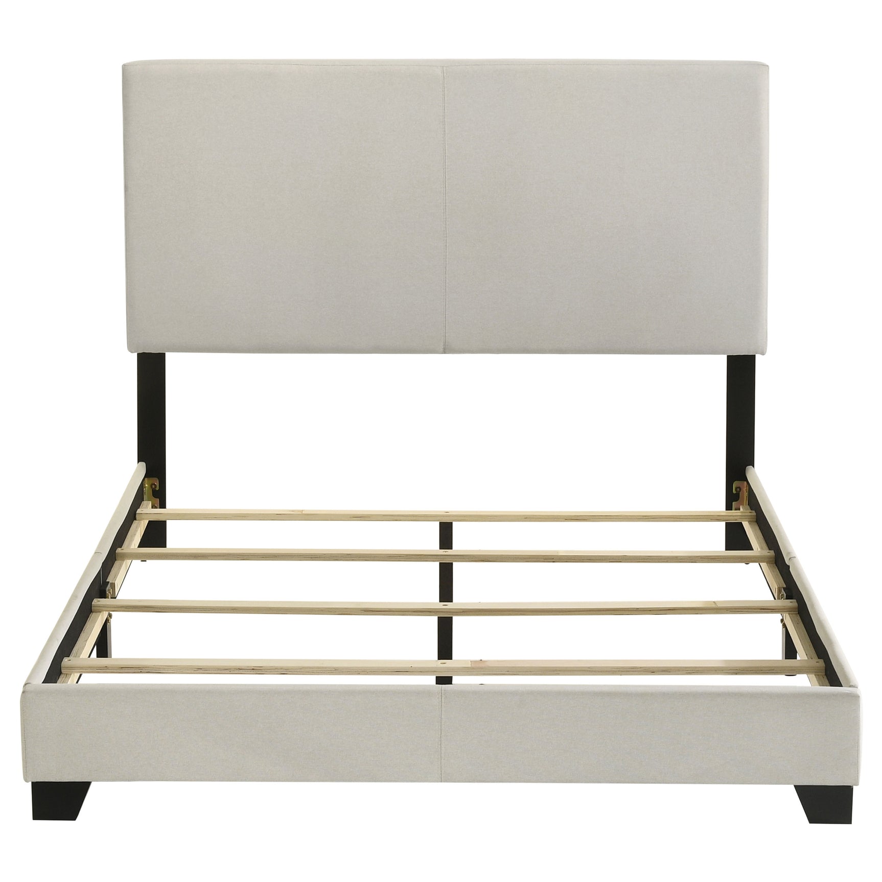 Dorian Fabric Upholstered Full Panel Bed Cream - Tampa Furniture Outlet