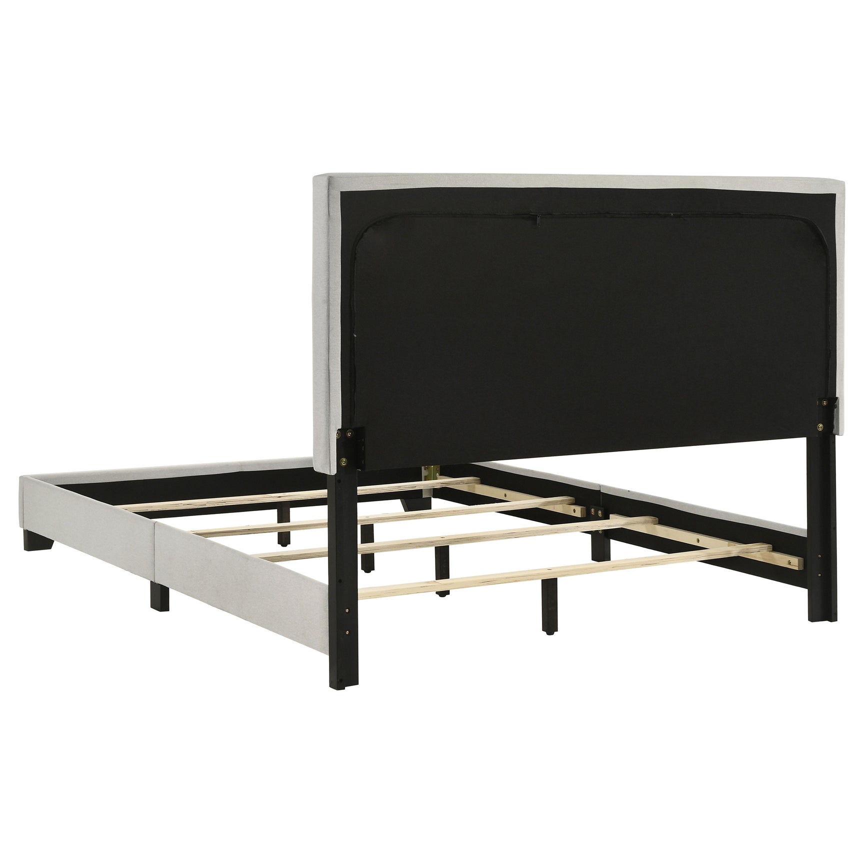 Dorian Fabric Upholstered Full Panel Bed Cream - Tampa Furniture Outlet