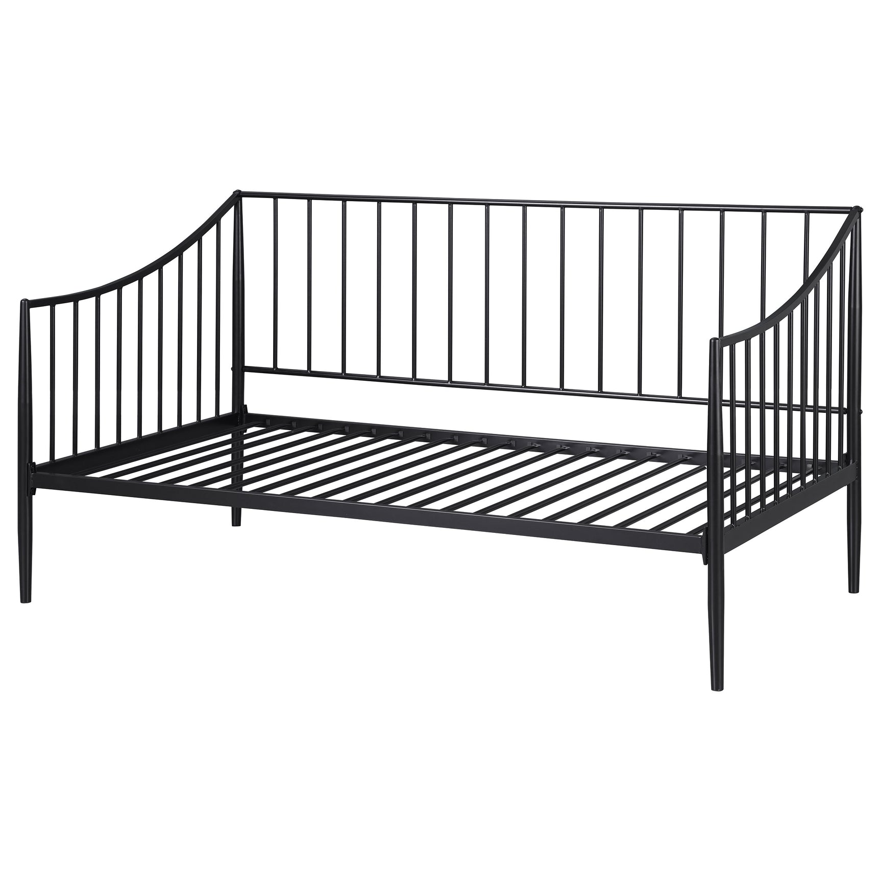 Newbury Metal Twin Daybed Bed Frame Matte Black - Tampa Furniture Outlet
