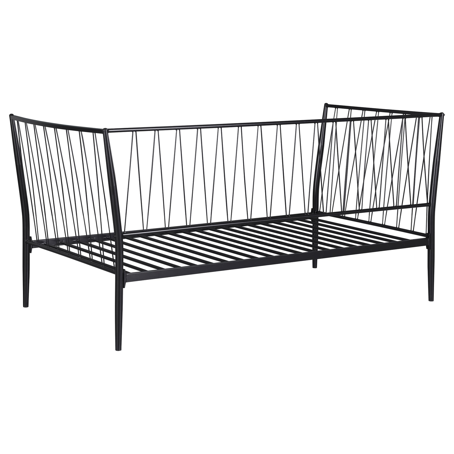 Richland Metal Twin Daybed Bed Frame Matte Black - Tampa Furniture Outlet