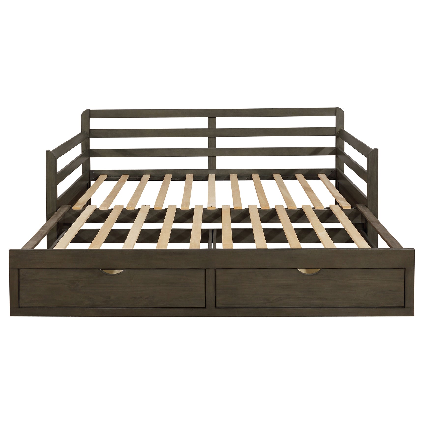 Sorrento 2-drawer Twin XL Daybed with Extension Trundle Grey - Tampa Furniture Outlet