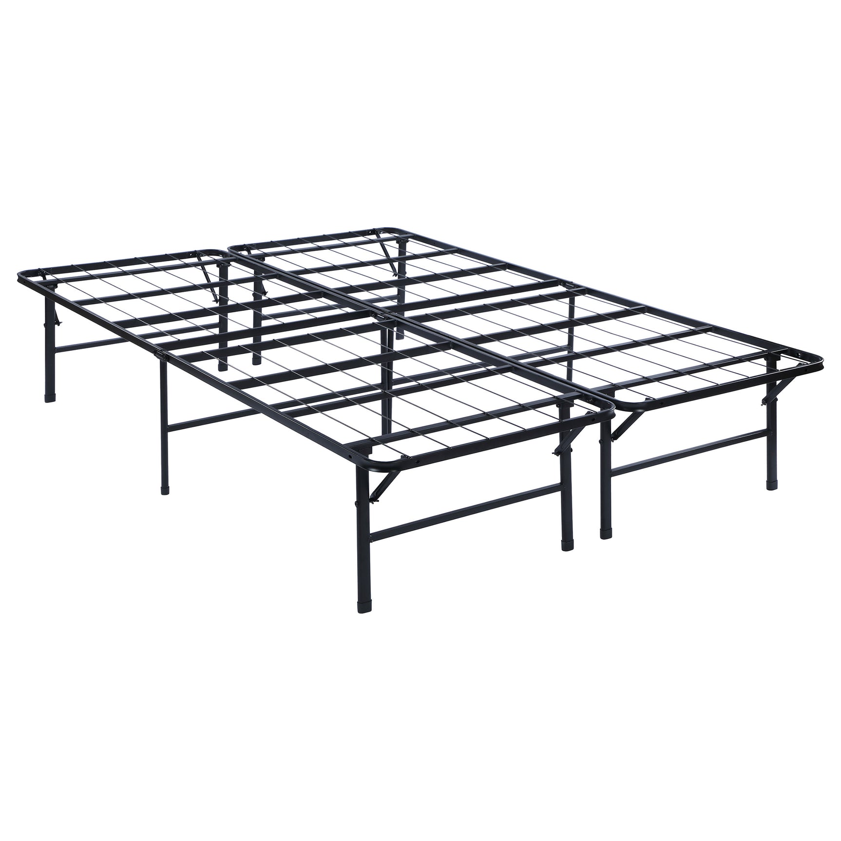 Tampa Furniture Outlet - Coaster - Mabel Metal Eastern King Mattress Support Platform Bed Black - 305957KE