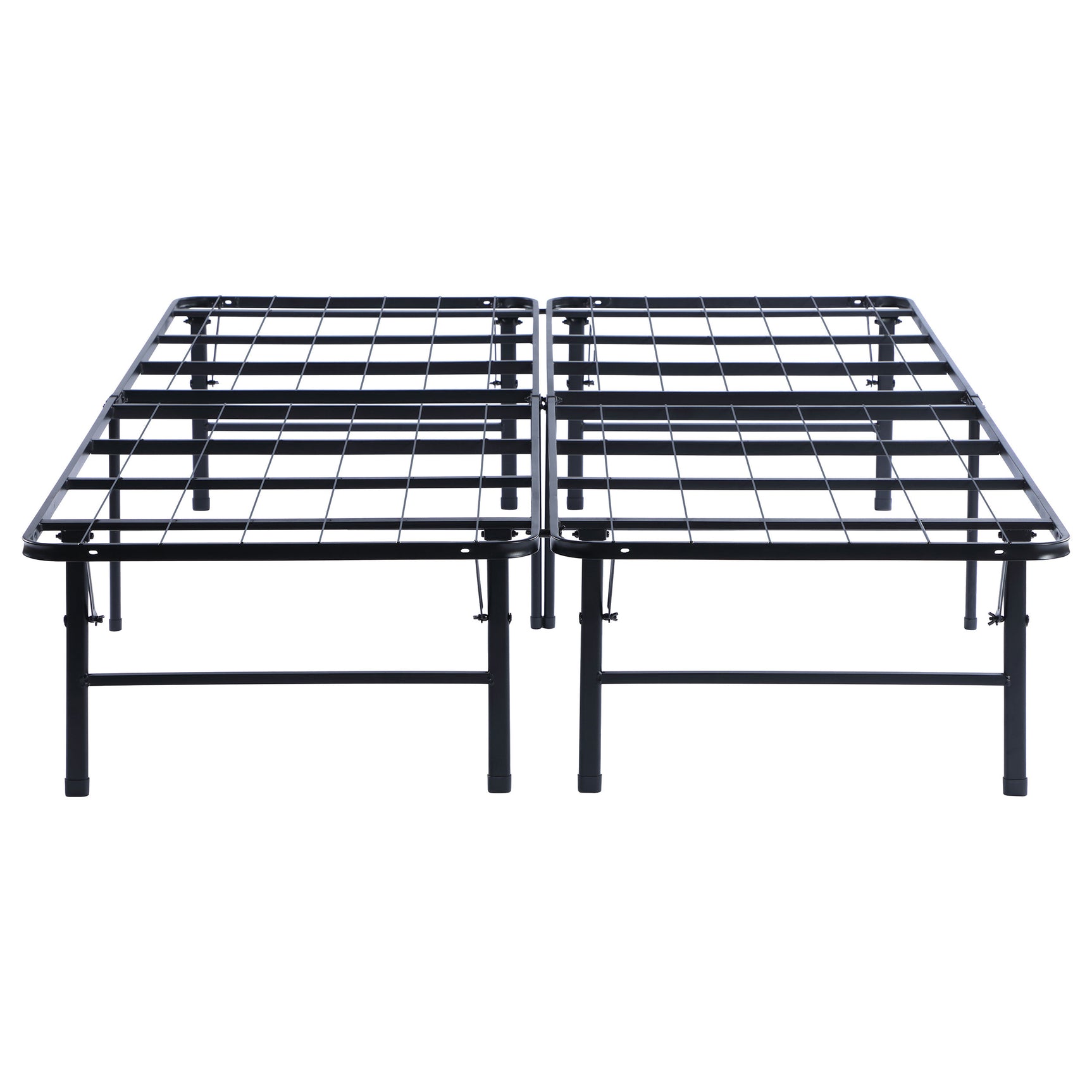 Mabel Metal Queen Mattress Support Platform Bed Black - Tampa Furniture Outlet