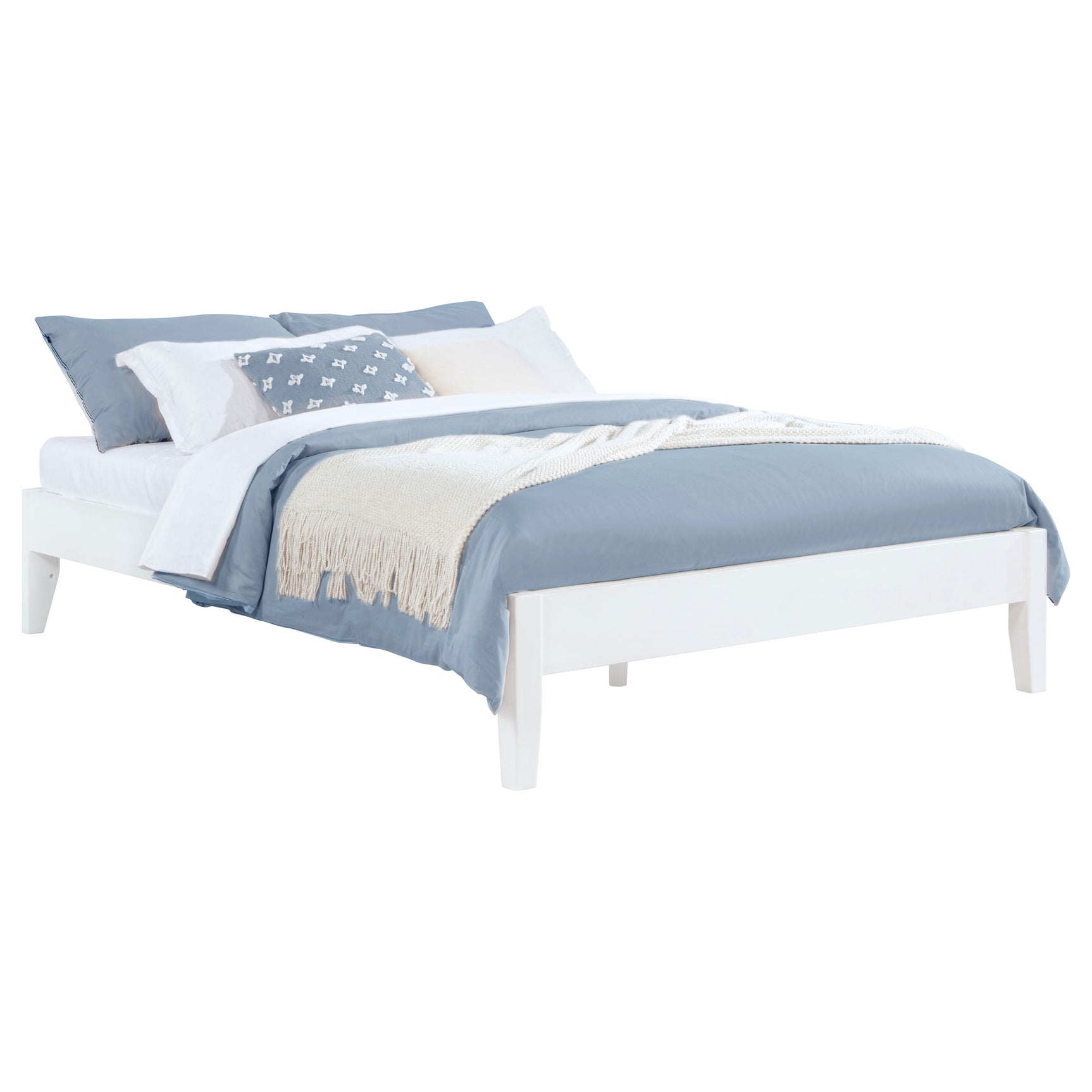 Hounslow Full Universal Platform Bed White - Tampa Furniture Outlet