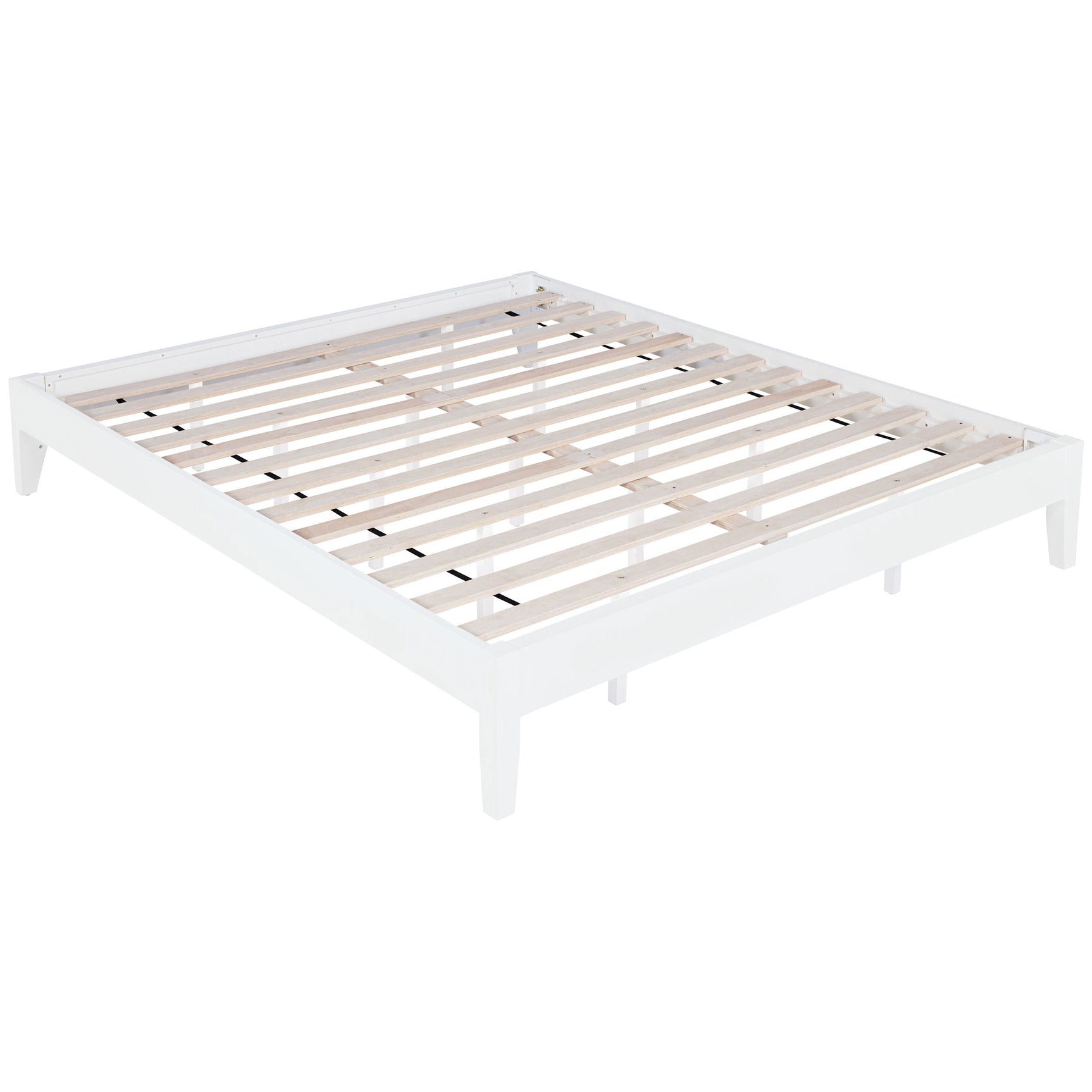 Hounslow Eastern King Universal Platform Bed White - Tampa Furniture Outlet