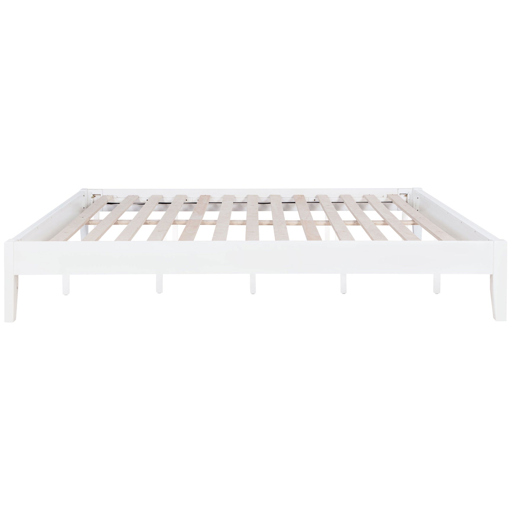 Hounslow Eastern King Universal Platform Bed White - Tampa Furniture Outlet
