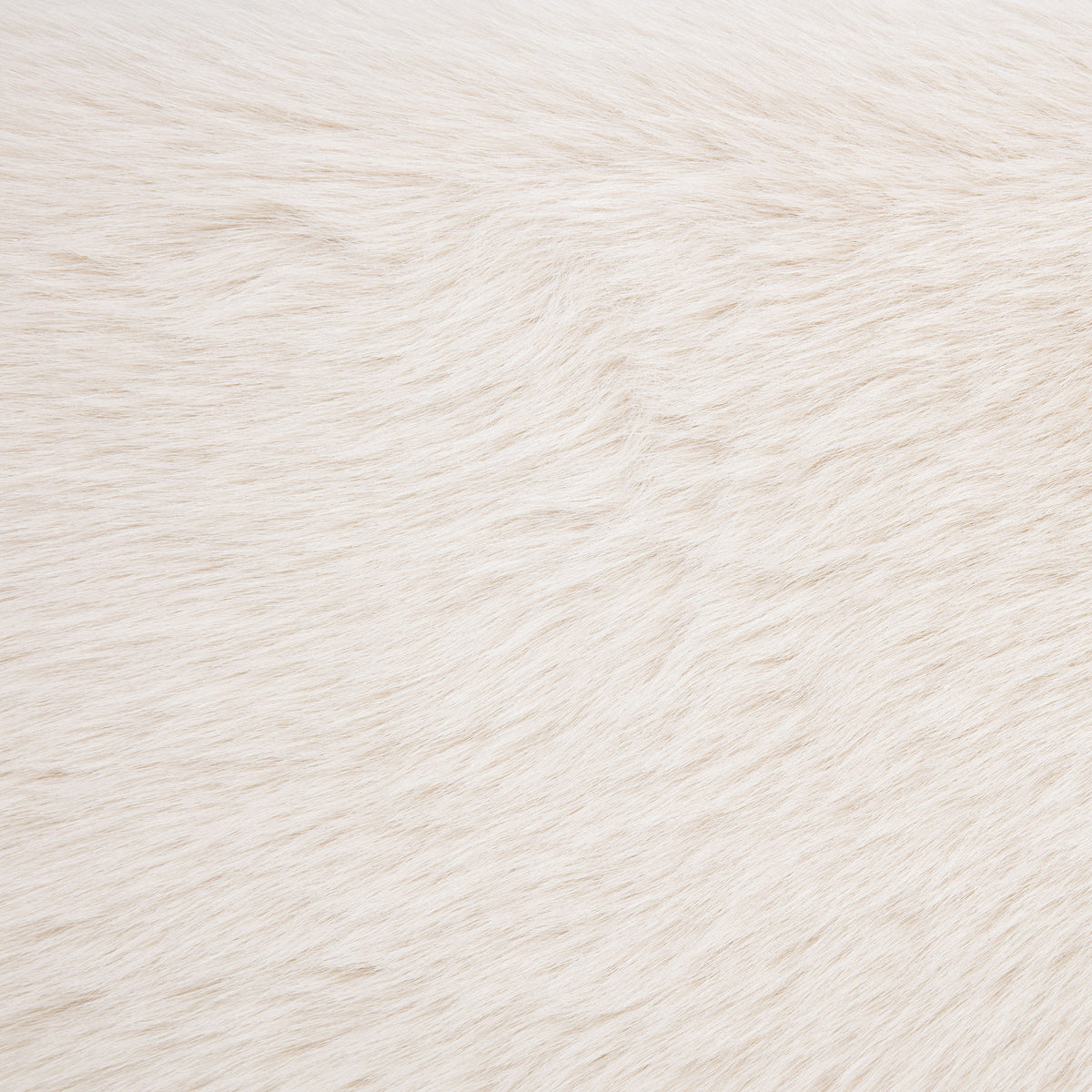 Rebecca Faux Fur Upholstered California King Bed Cream