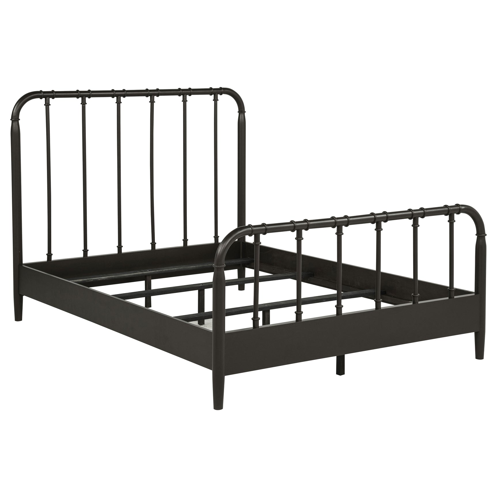 Tampa Furniture Outlet - Coaster - Rocco All Wood Water Pipe Open Frame Full Bed Dark Bronze - 310035F