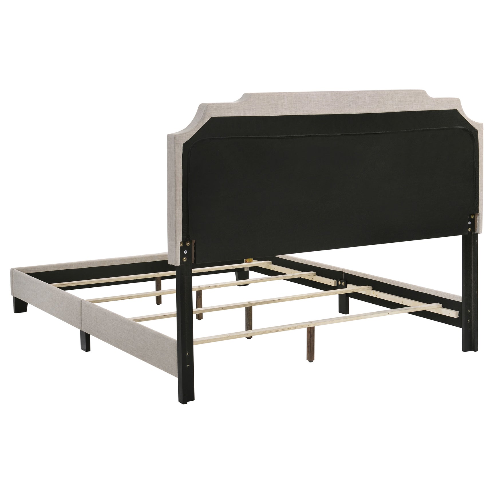 Tamarac Upholstered Queen Panel Bed Beige - Tampa Furniture Outlet