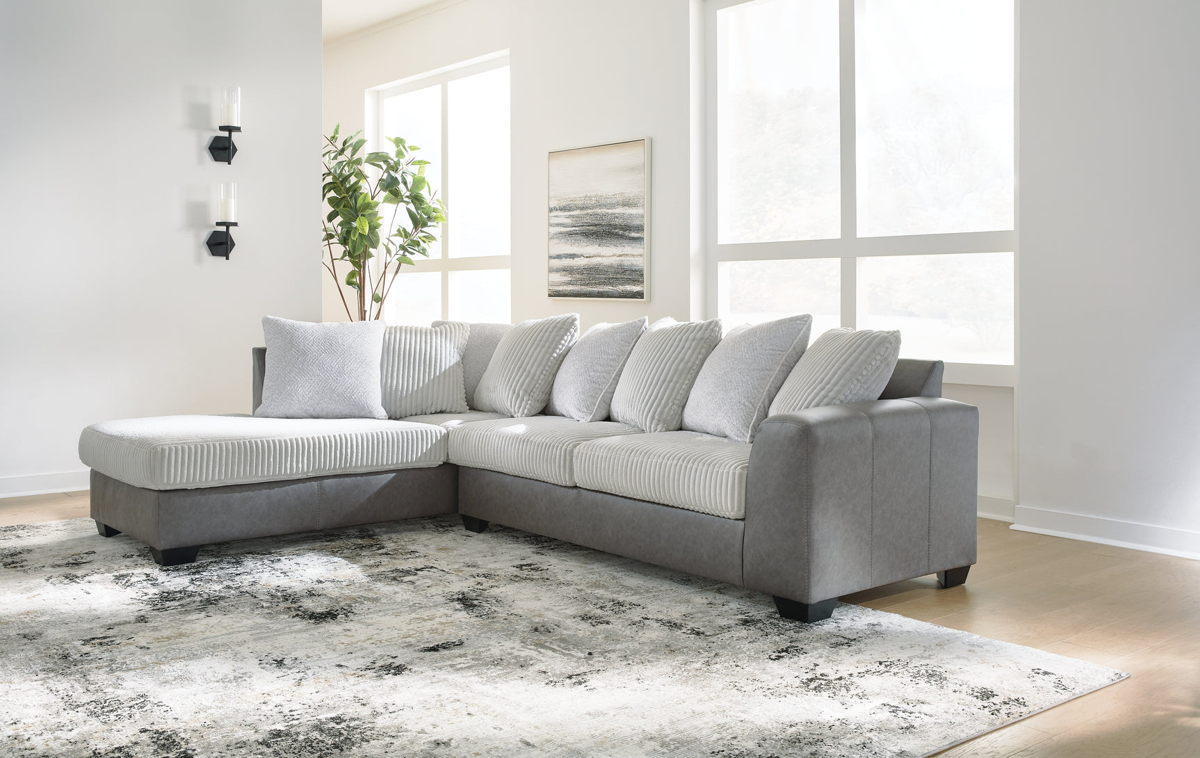 Clairette Court Sectional - Tampa Furniture Outlet