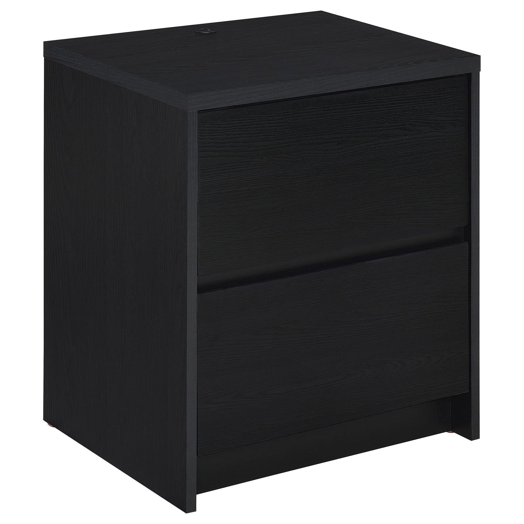 Tampa Furniture Outlet - Coaster - Westpark 2-drawer Nightstand LED Lights and USB Black - 315852