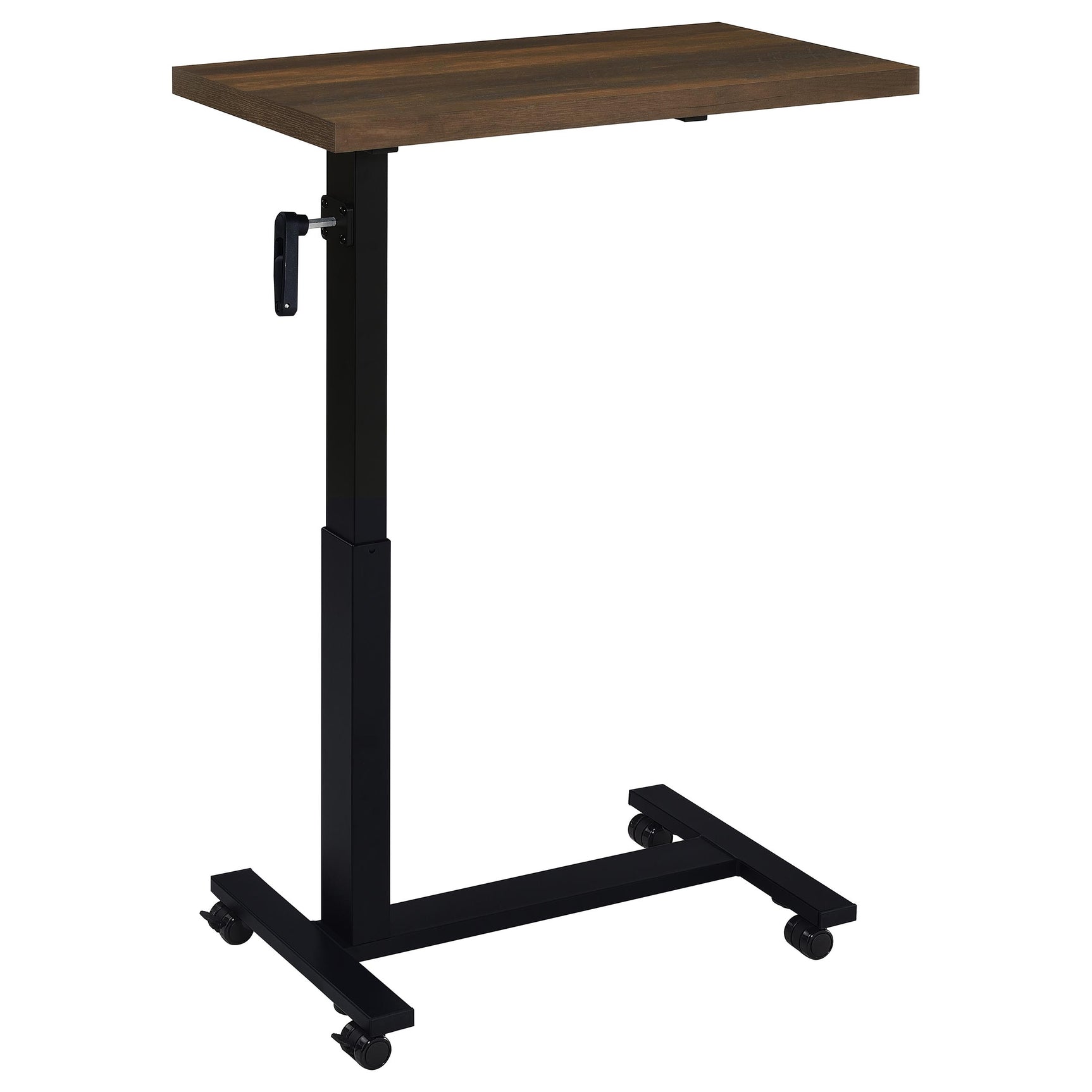 Westpark Height Adjustable Mobile Bedroom C-Table Dark Pine - Tampa Furniture Outlet