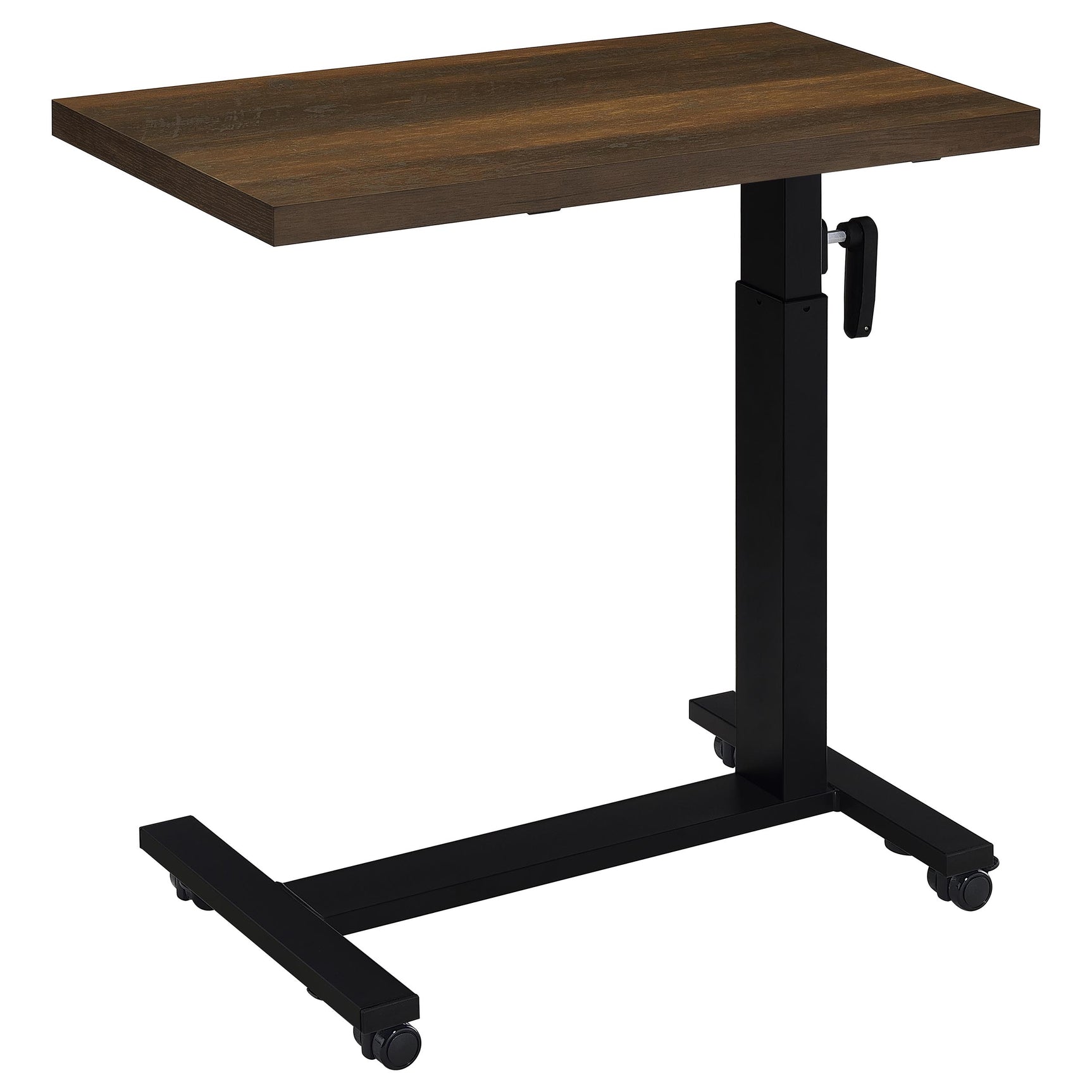 Westpark Height Adjustable Mobile Bedroom C-Table Dark Pine - Tampa Furniture Outlet