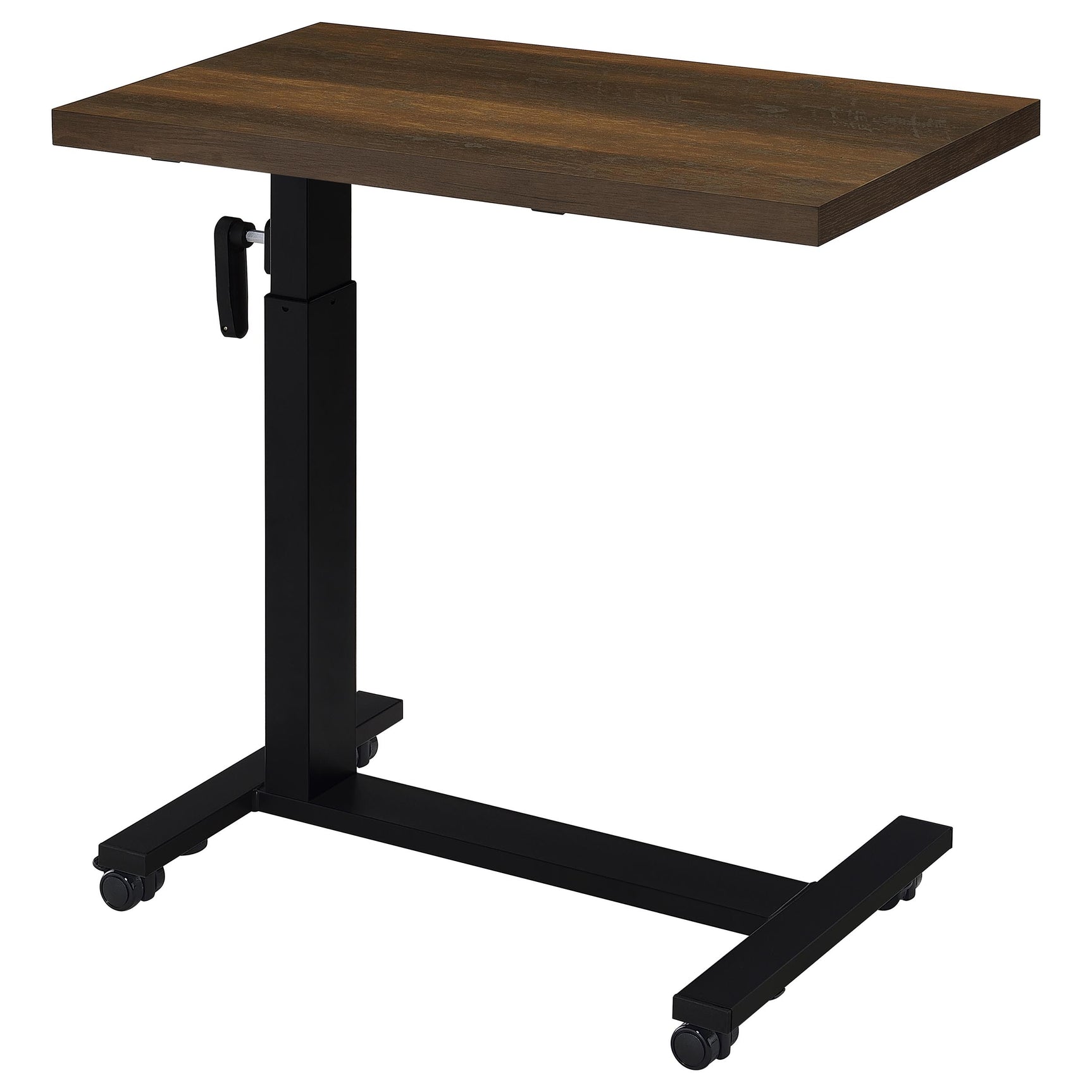 Westpark Height Adjustable Mobile Bedroom C-Table Dark Pine - Tampa Furniture Outlet