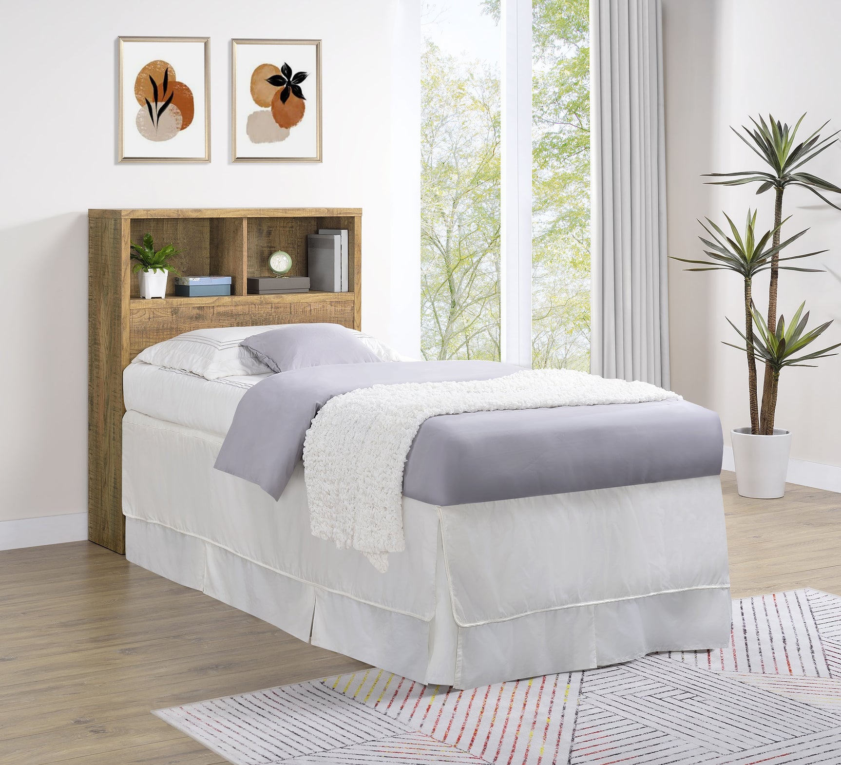 Westpark 49-inch Twin Bookcase Headboard Mango - Tampa Furniture Outlet