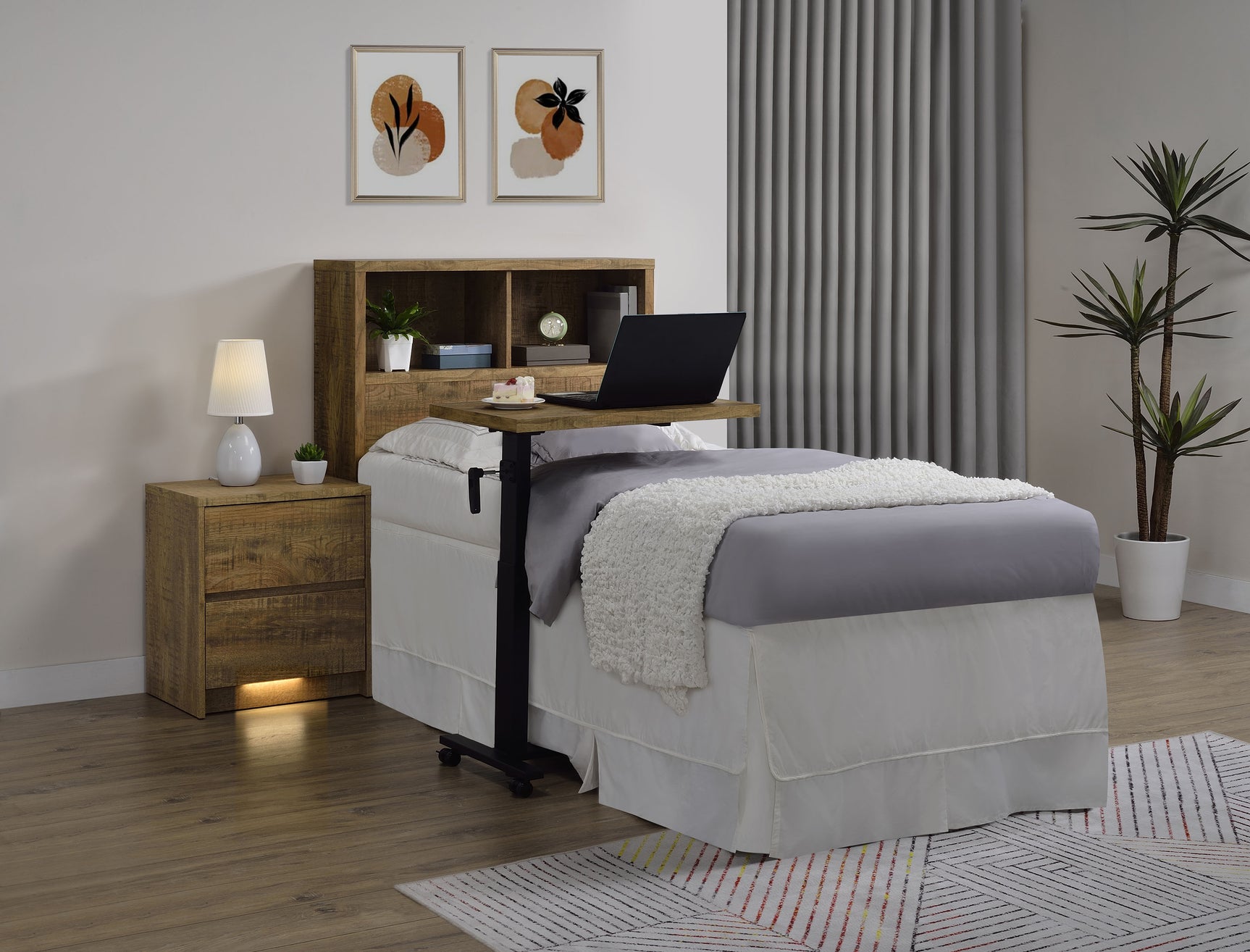 Westpark 49-inch Twin Bookcase Headboard Mango - Tampa Furniture Outlet