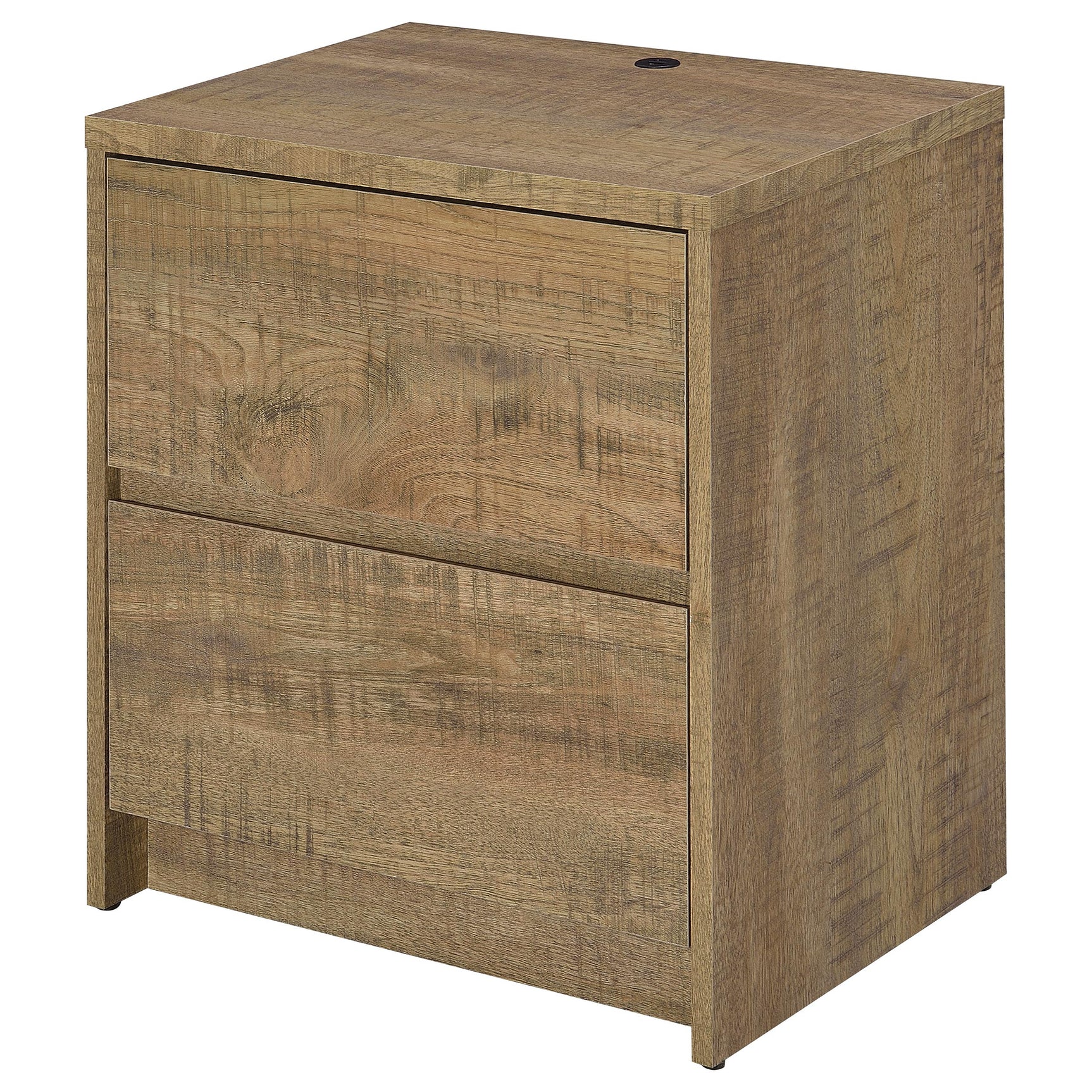 Westpark 2-drawer Nightstand LED Lights and USB Mango - Tampa Furniture Outlet