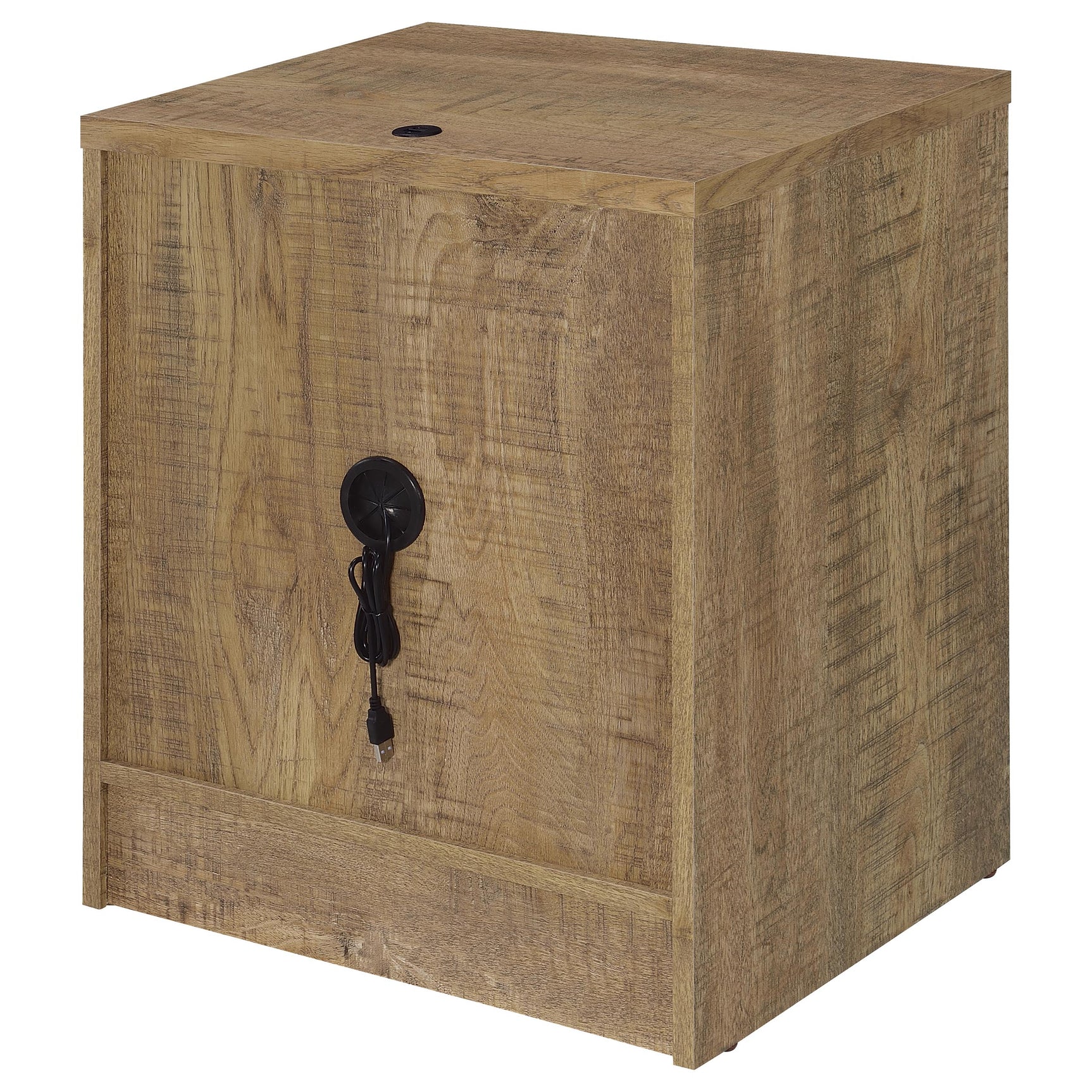 Westpark 2-drawer Nightstand LED Lights and USB Mango - Tampa Furniture Outlet