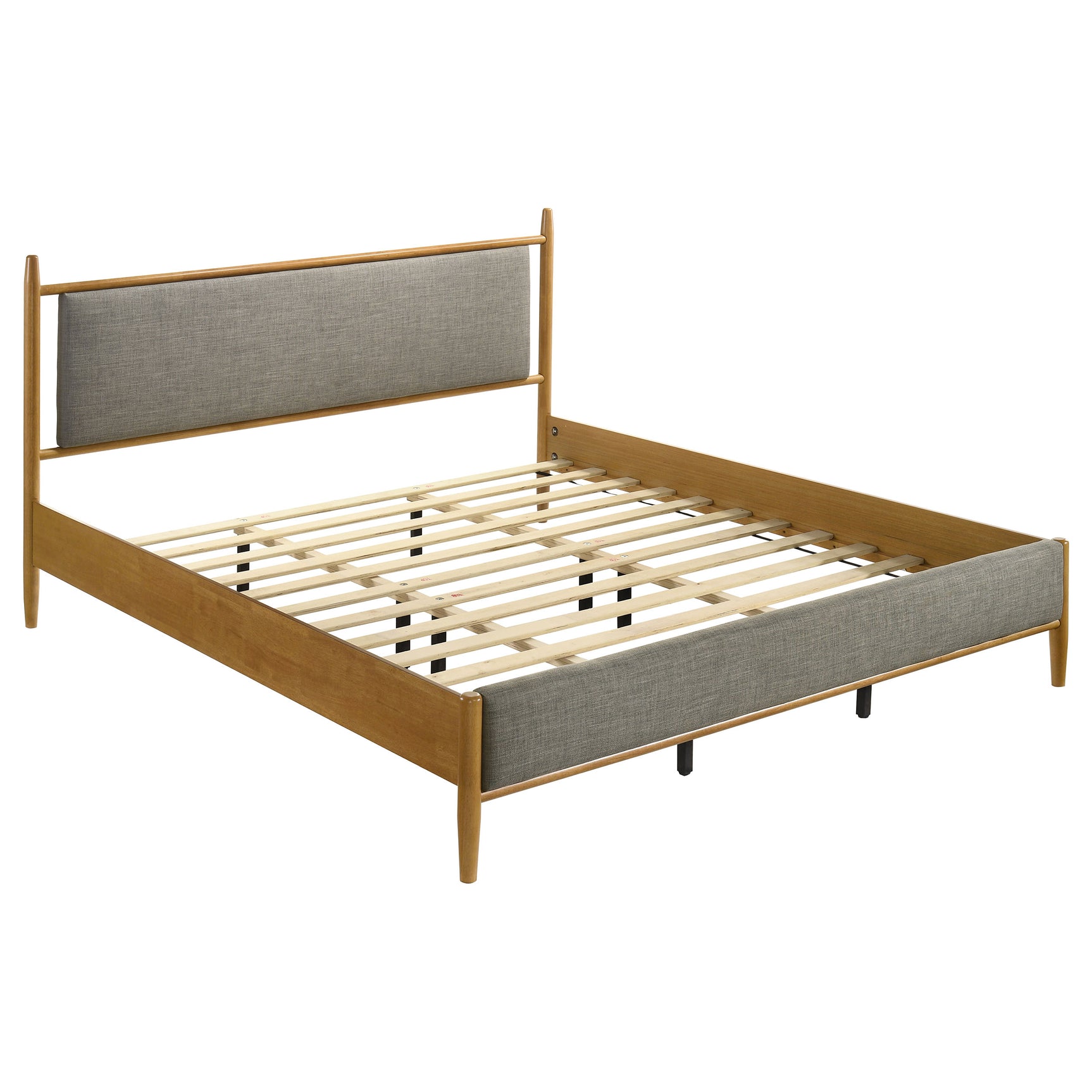Tampa Furniture Outlet - Coaster - Mason 46-inch Eastern King Panel Platform Bed Light Brown - 315914KE