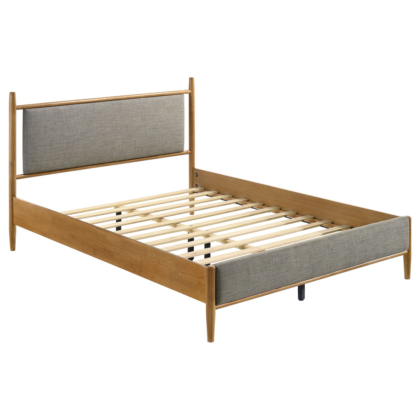 Tampa Furniture Outlet - Coaster - Mason 46-inch Queen Panel Platform Bed Grey and Light Brown - 315914Q